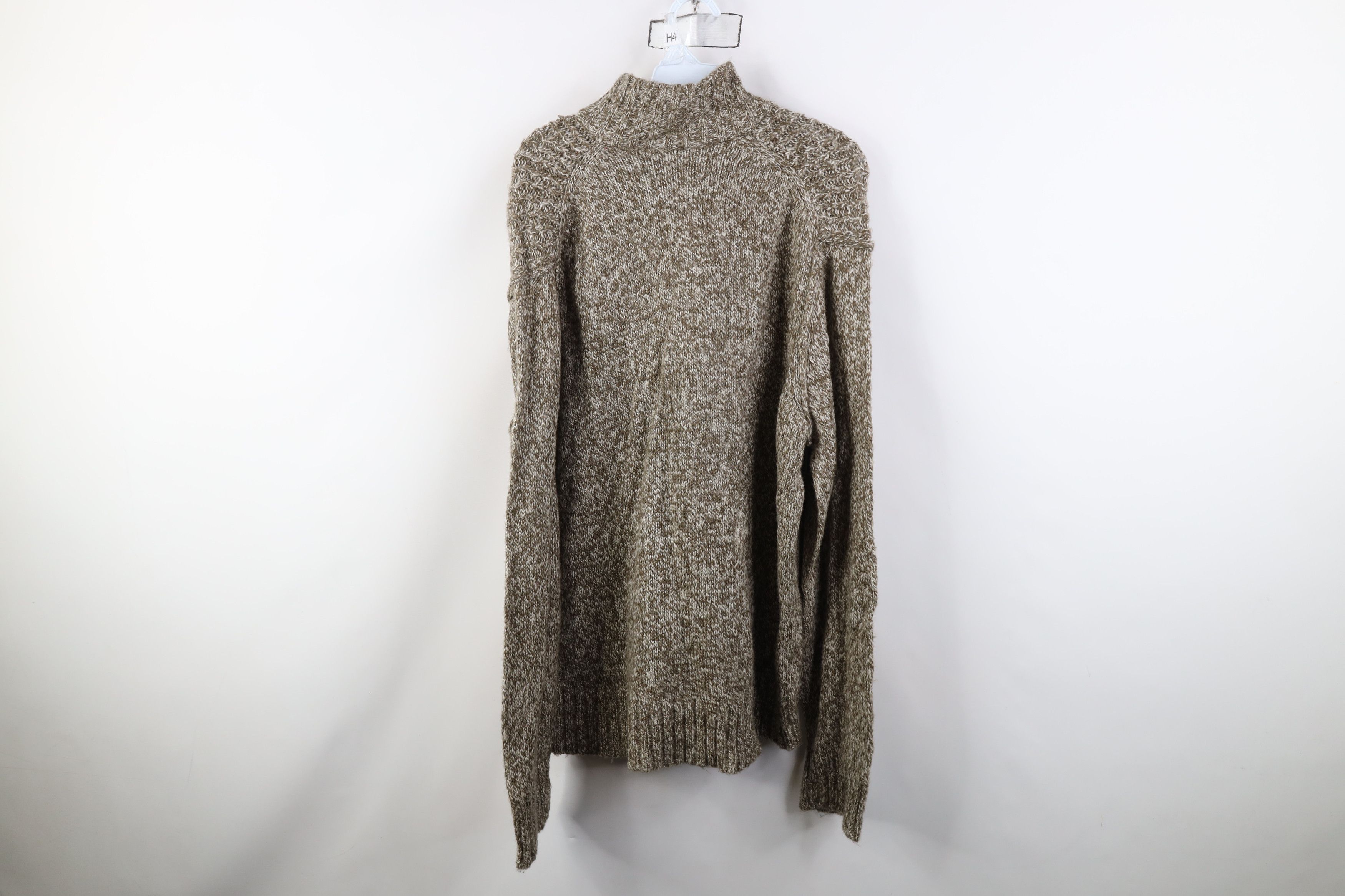 Vintage Vintage 90s Y2K Streetwear Knit Henley Sweater Heather Brown Size US XL / EU 56 / 4 - 10 Thumbnail