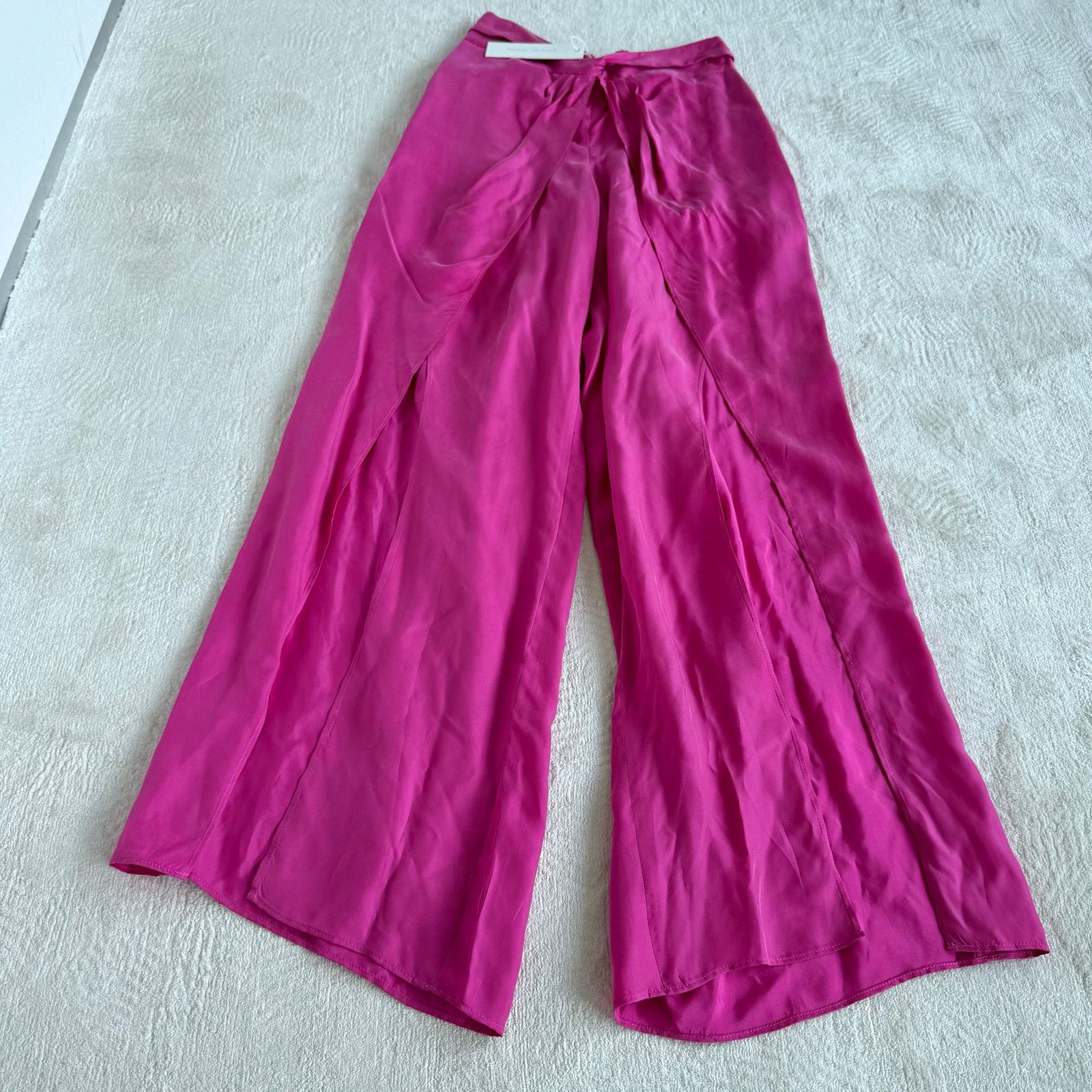 Jonathan Simkhai Jonathan Simkhai Wide-Leg front Slit Pants NEW Size 27" / US 4 / IT 40 - 2 Thumbnail
