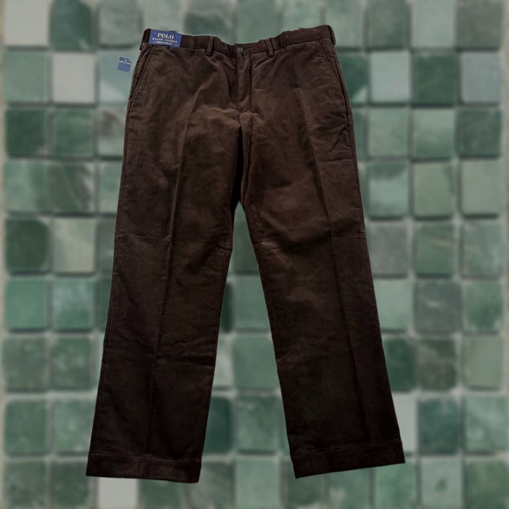 Polo Ralph Lauren Polo Ralph Lauren Stretch Classic Fit Corduroy Pants Brown Men 36x30 NWT Size US M / EU 48-50 / 2 - 1 Thumbnail