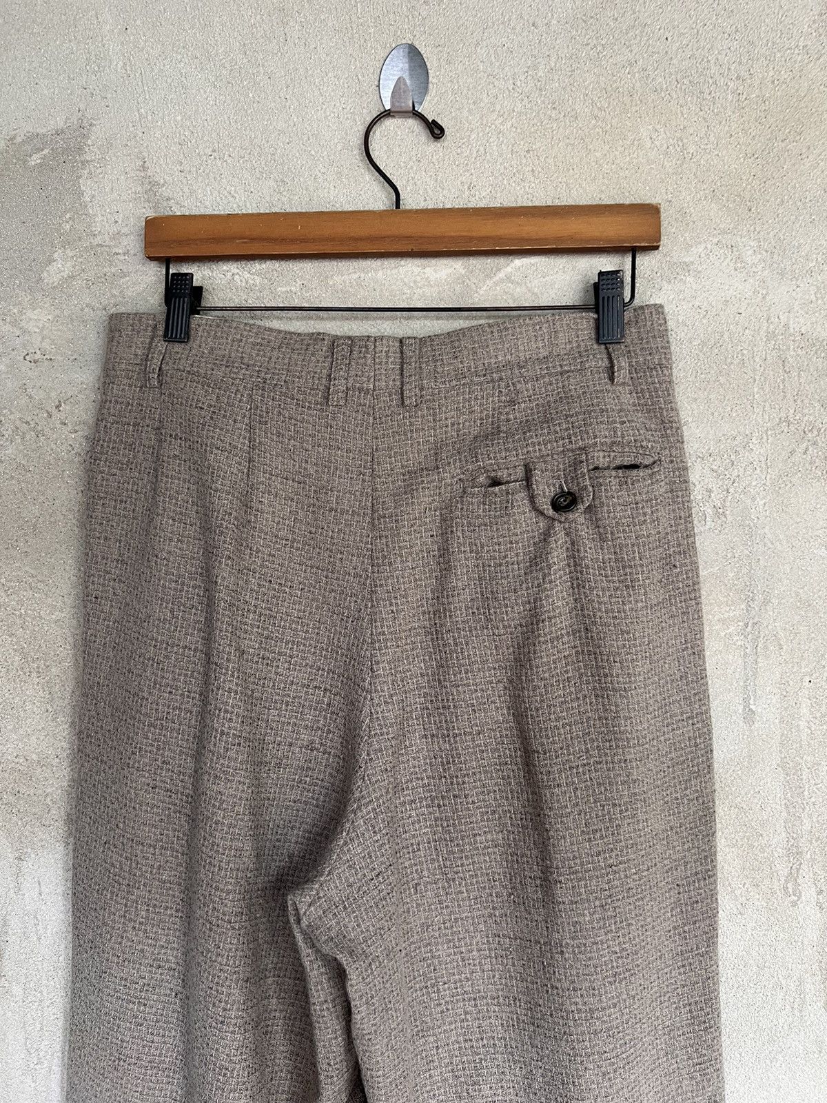 Tete Homme Tete Homme Kazutaka Katoh Wool Baggy Pant Size US 31 - 7 Thumbnail