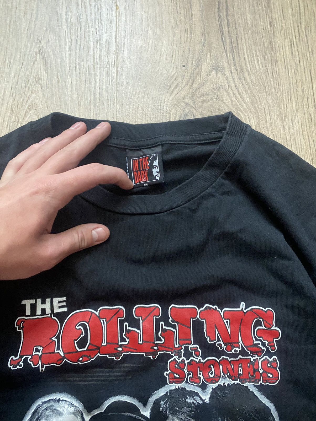 Band Tees × The Rolling Stones × Vintage The Rolling Stones Band Promo Photo Tee Shirt Travis Style Size US M / EU 48-50 / 2 - 3 Thumbnail