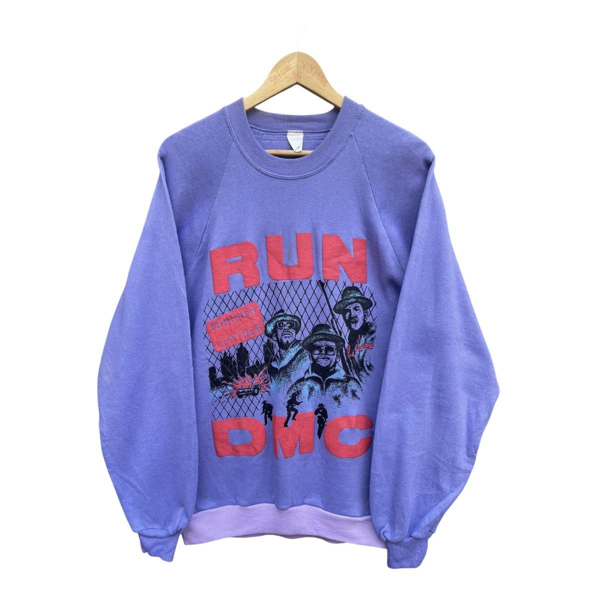Rap Tees Vintage 80s Run-D.M.C. "Tougher Than Leather" sweatshirt Size US L / EU 52-54 / 3 - 1 Thumbnail