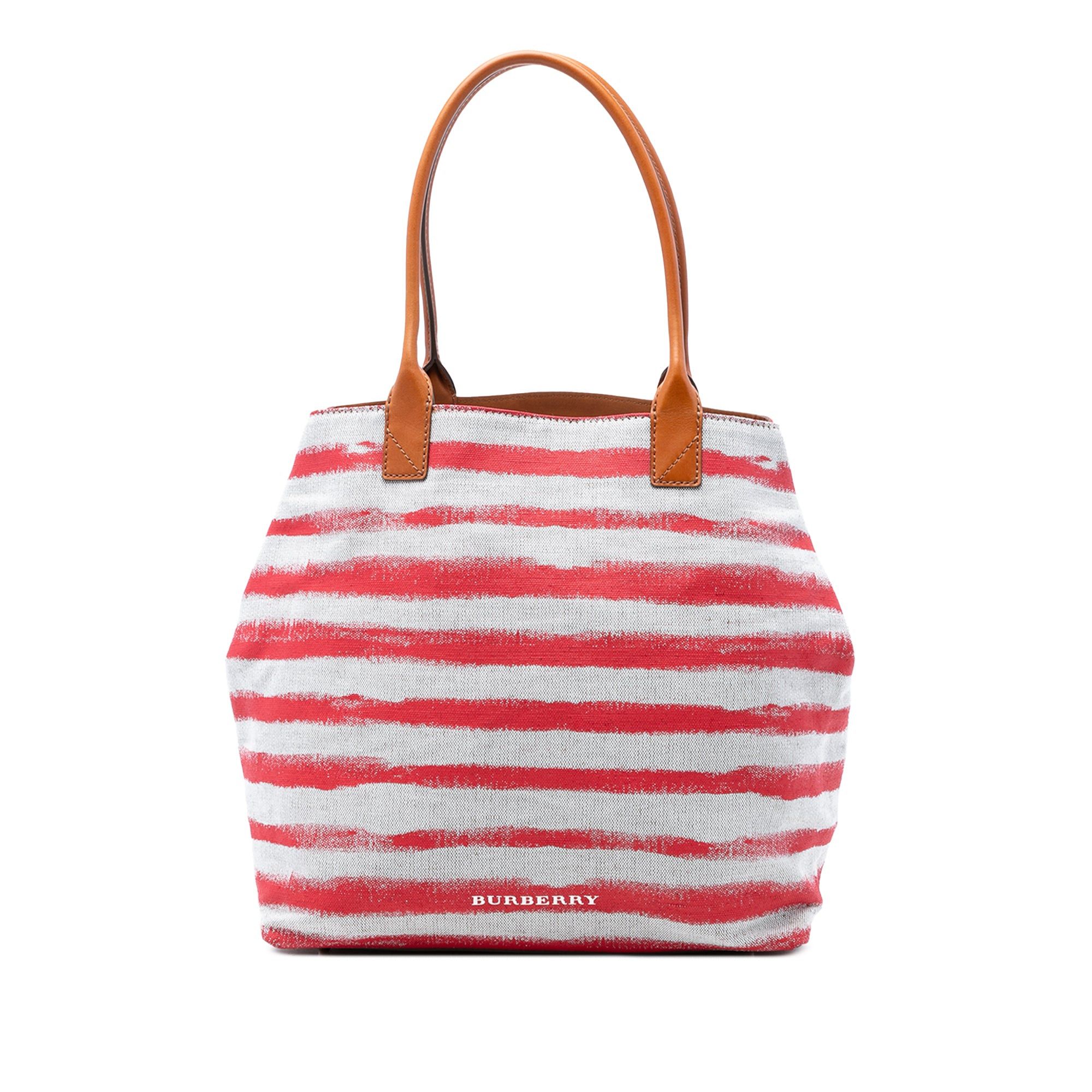 Burberry Canvas Striped Lauriston Tote Size ONE SIZE - 1 Thumbnail