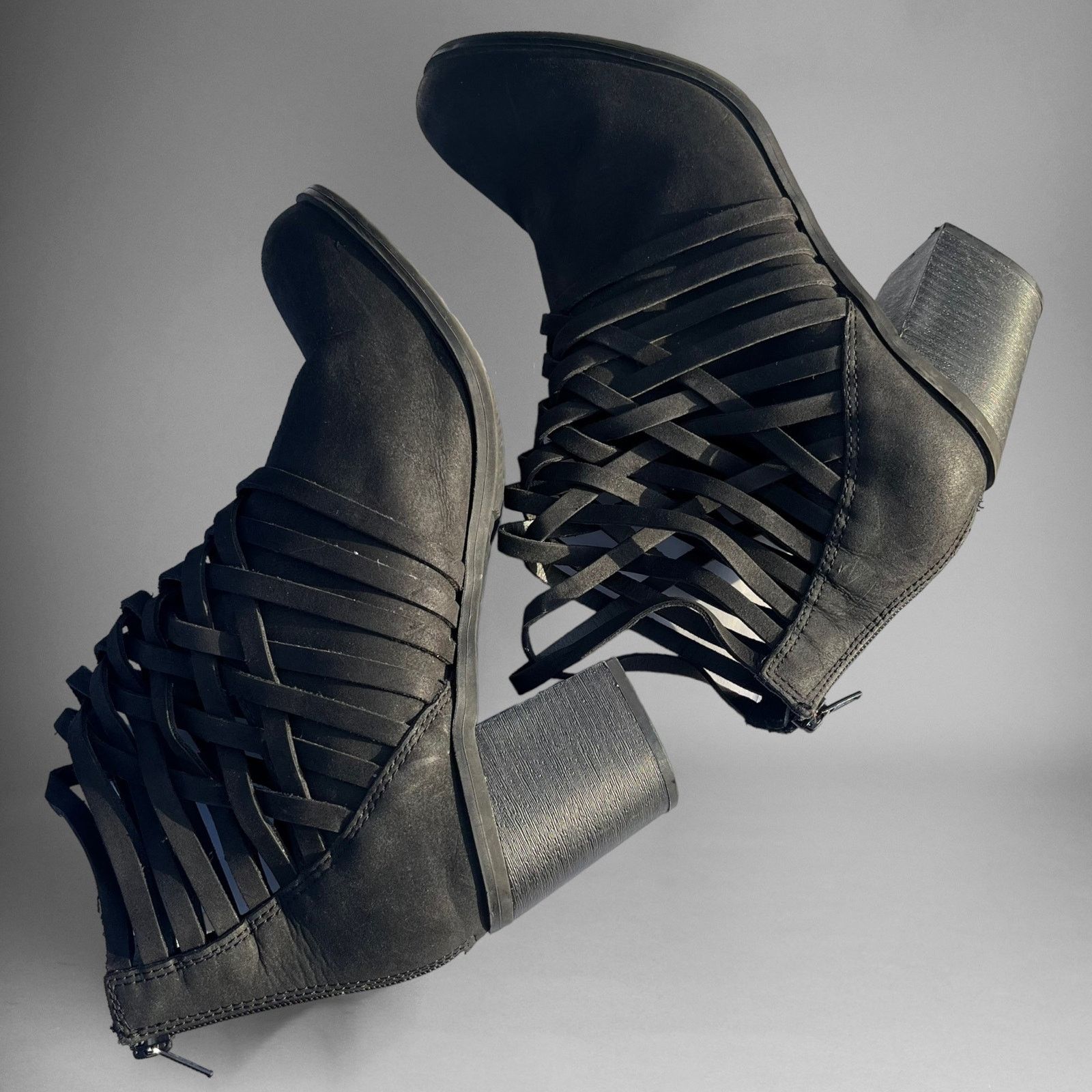 Other Plus Size Women’s Strappy Heel Boots Size 11M Size US 11 / IT 41 - 3 Thumbnail