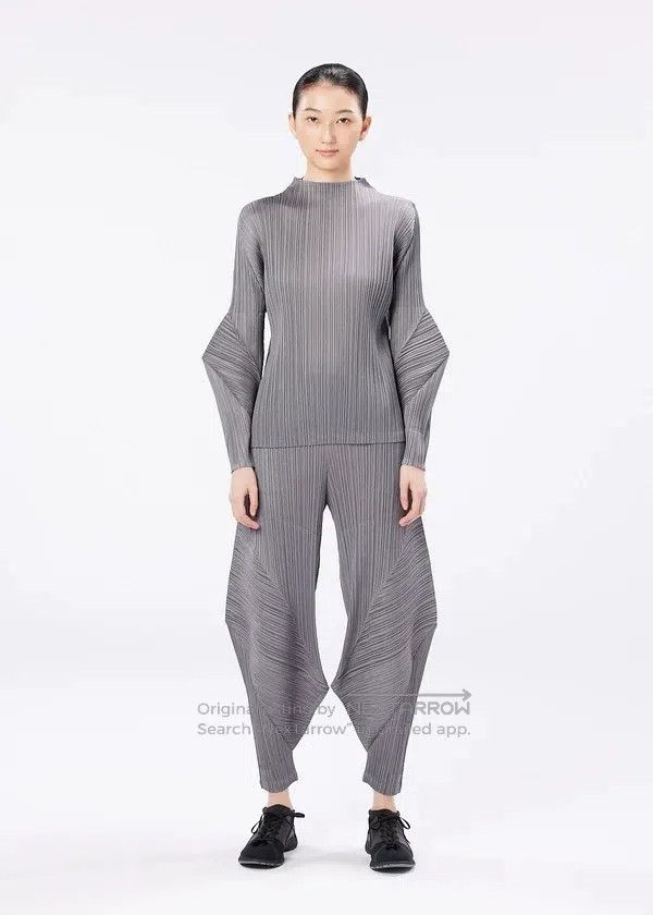 Issey Miyake Issey Miyake Purple Twist Top Size L / US 10 / IT 46 - 3 Thumbnail