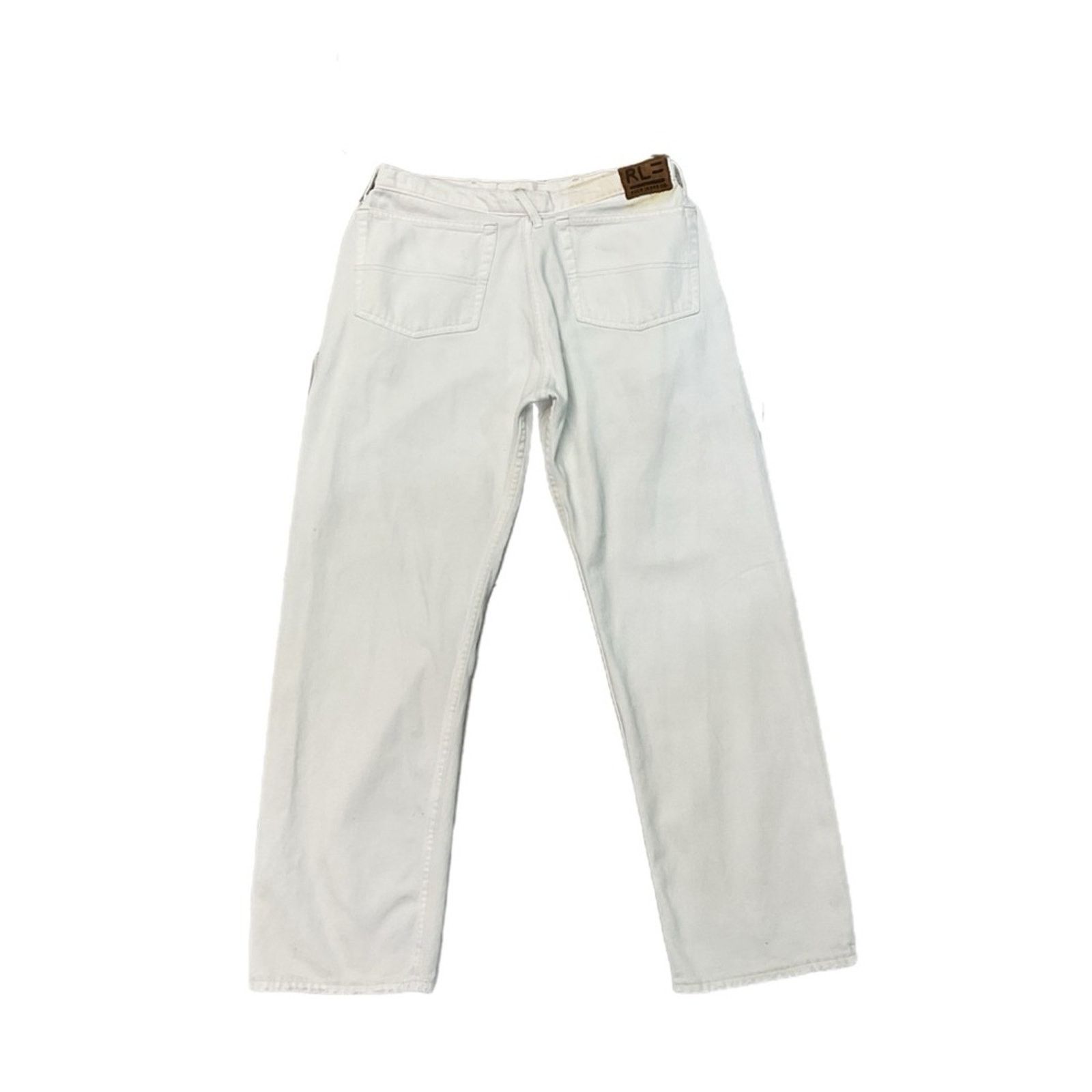 Polo Ralph Lauren 90’s Polo Ralph Lauren White Denim Jeans Size US 32 / EU 48 - 2 Thumbnail
