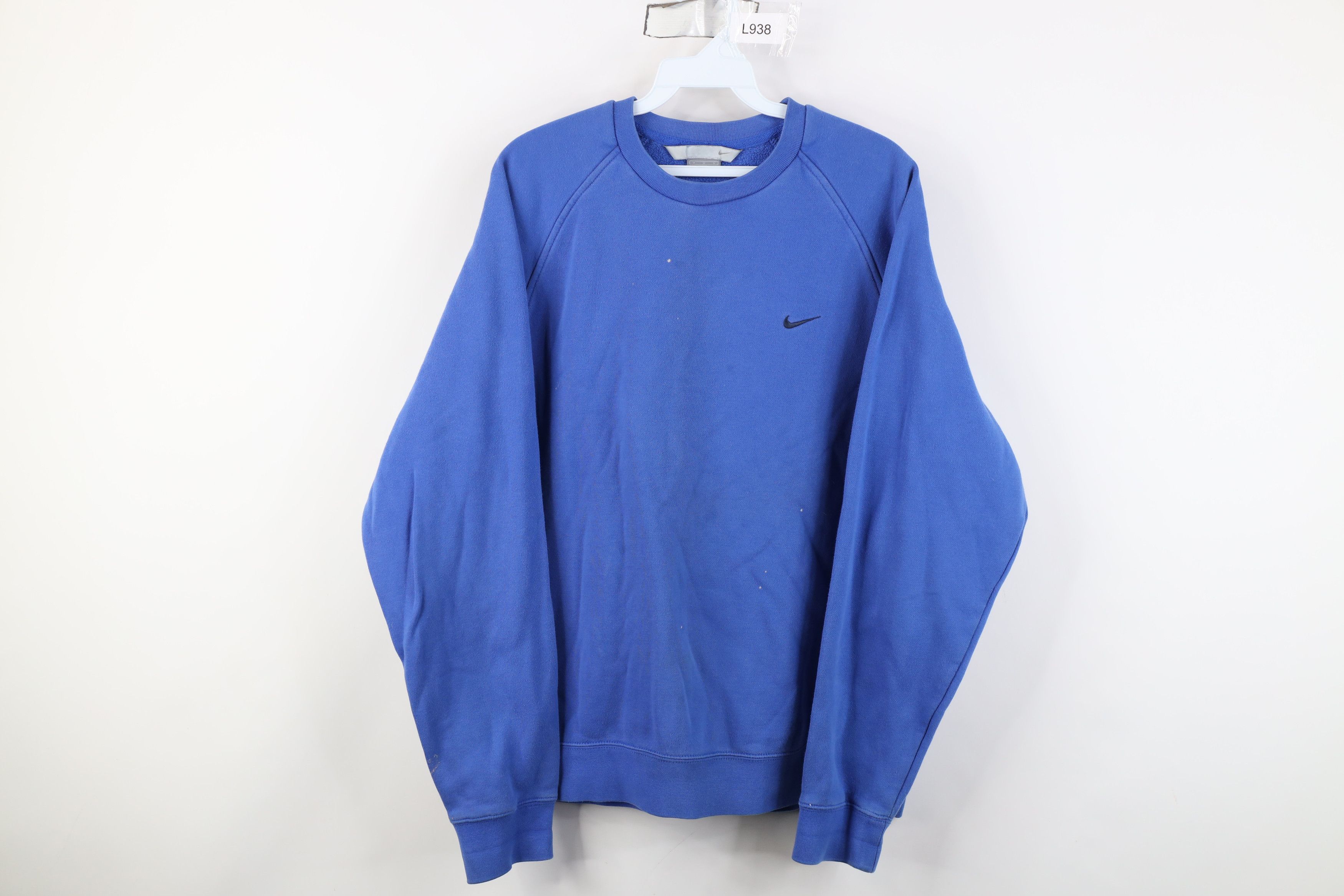 Nike Vintage Nike Travis Scott Mini Swoosh Sweatshirt Royal Blue Size US M / EU 48-50 / 2 - 1 Thumbnail