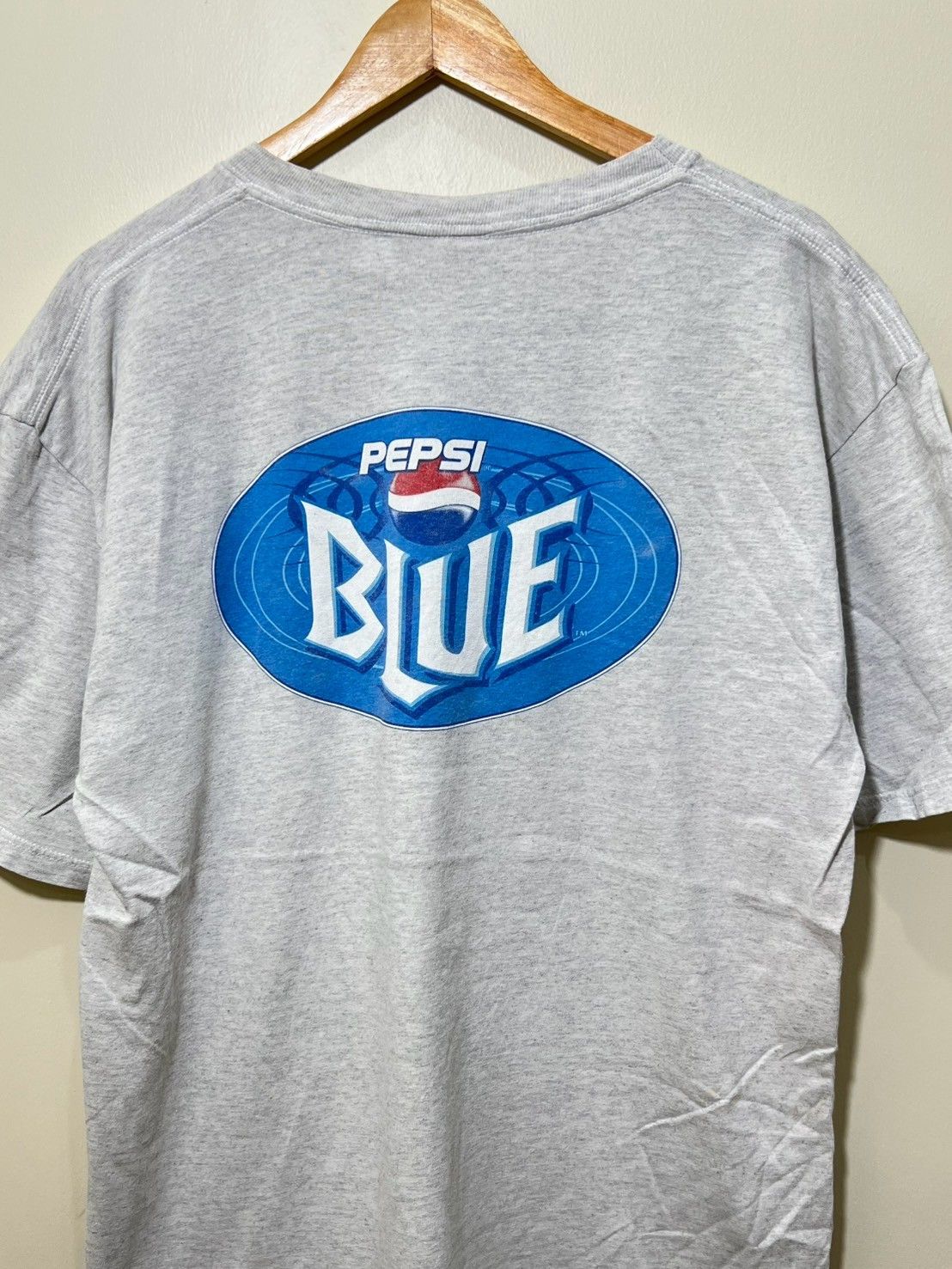 Pepsi × Vintage Vintage 00's Pepsi Blue Promotional shirt bnz01 Size US XL / EU 56 / 4 - 3 Thumbnail