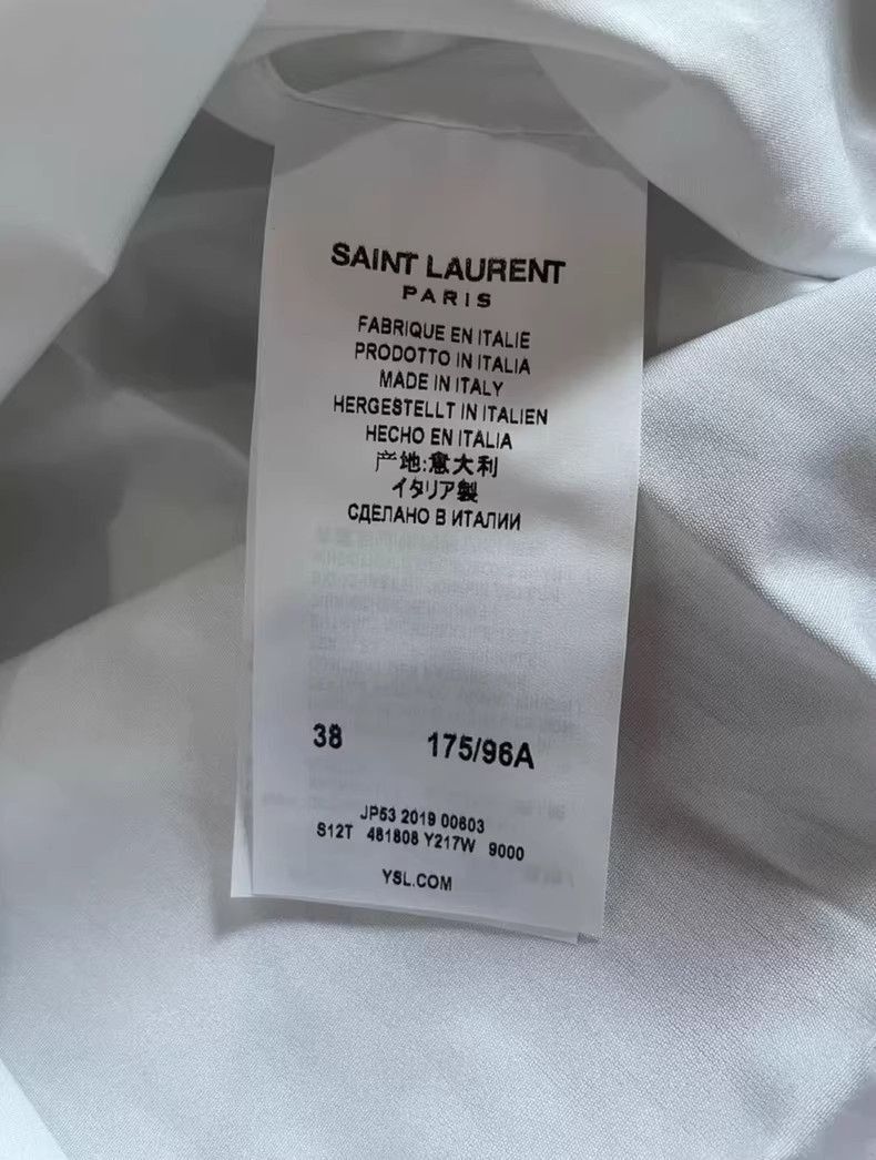 Saint Laurent Paris Saint Laurent White Dress Shirt for Men size 38-2505 Size US M / EU 48-50 / 2 - 4 Thumbnail