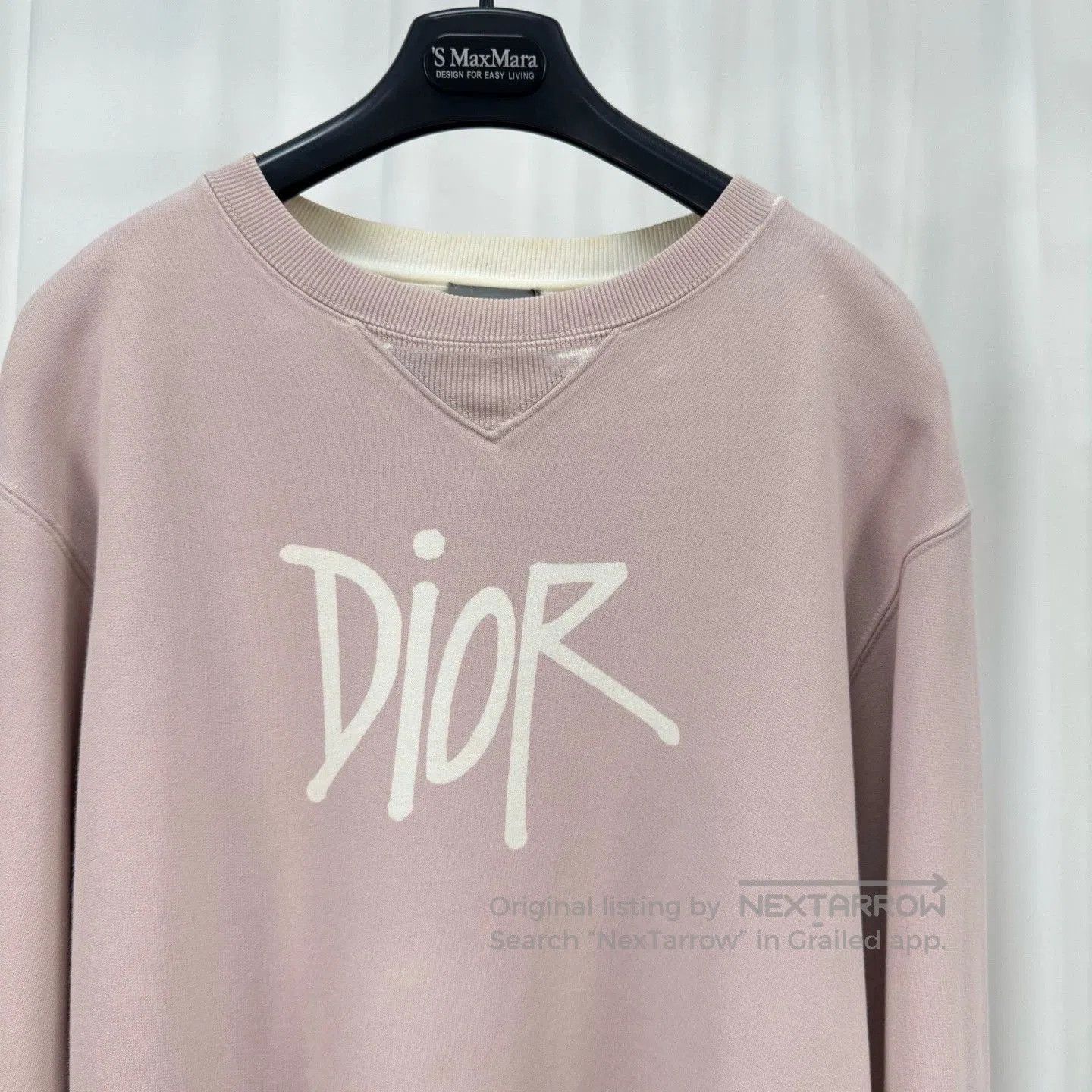 Dior dior stussy collaboration dusty pink sweatshirt. Size US M / EU 48-50 / 2 - 3 Thumbnail