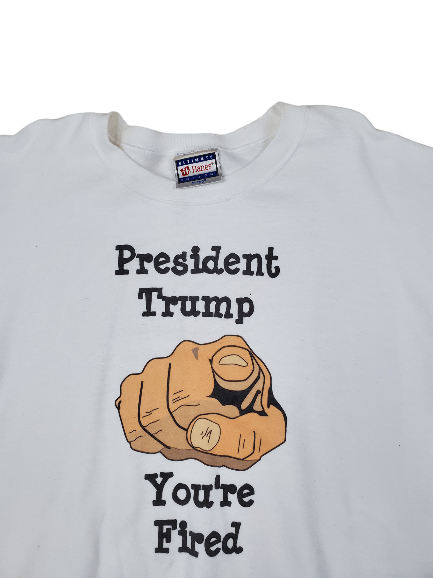 Donald Trump × Hanes × Vintage Vintage President Trump " You Are Fired " Size US XL / EU 56 / 4 - 2 Thumbnail