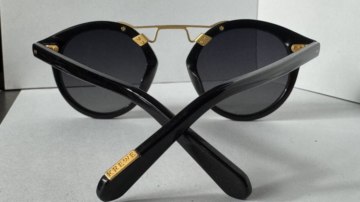 Krewe KREWE St Louis Nylon Black + Shadow 24K Polarized Sunglasses Size ONE SIZE - 5 Thumbnail