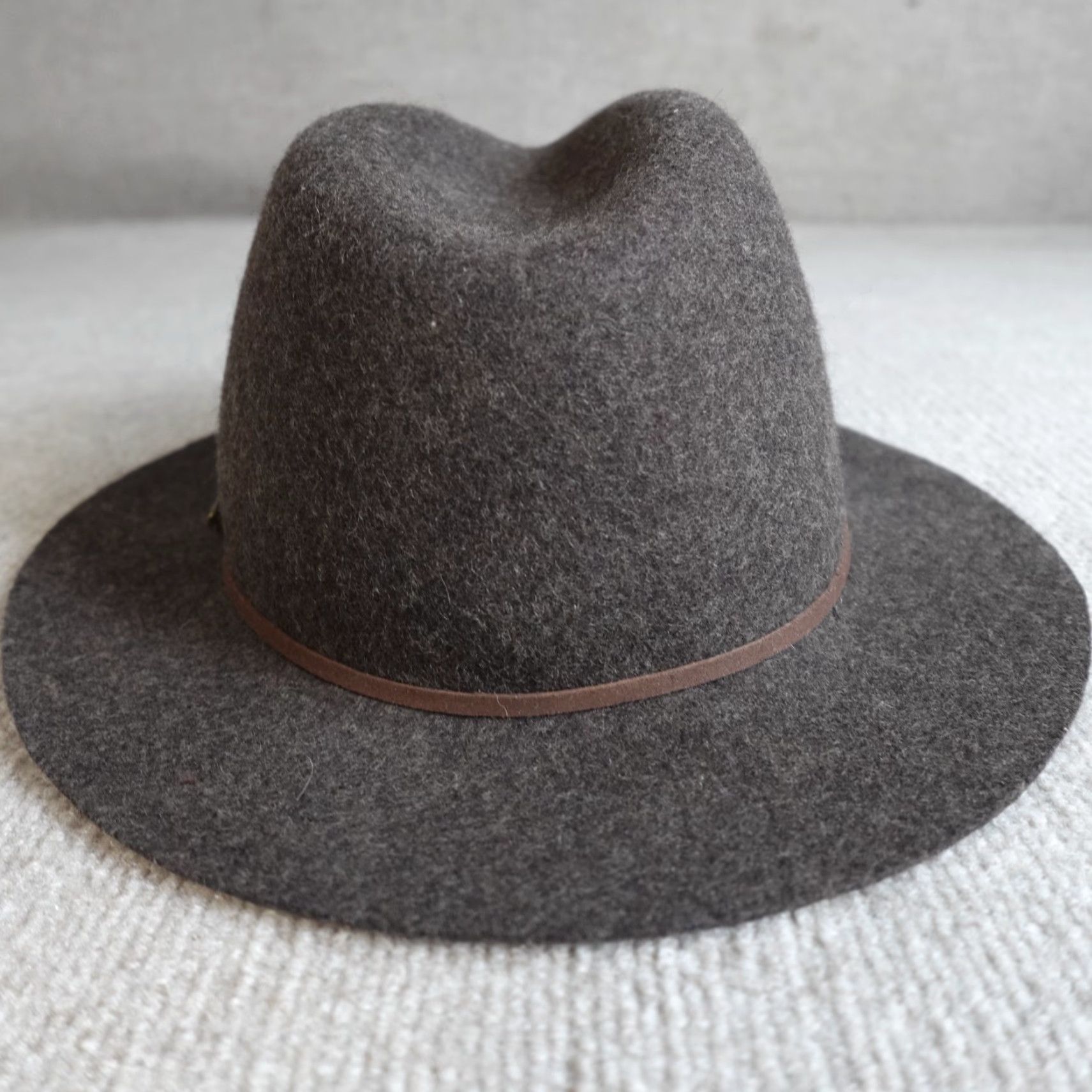 Vintage VINTAGE Overland Fedora Hat L Brown Wool Felt Mens Size ONE SIZE - 4 Thumbnail