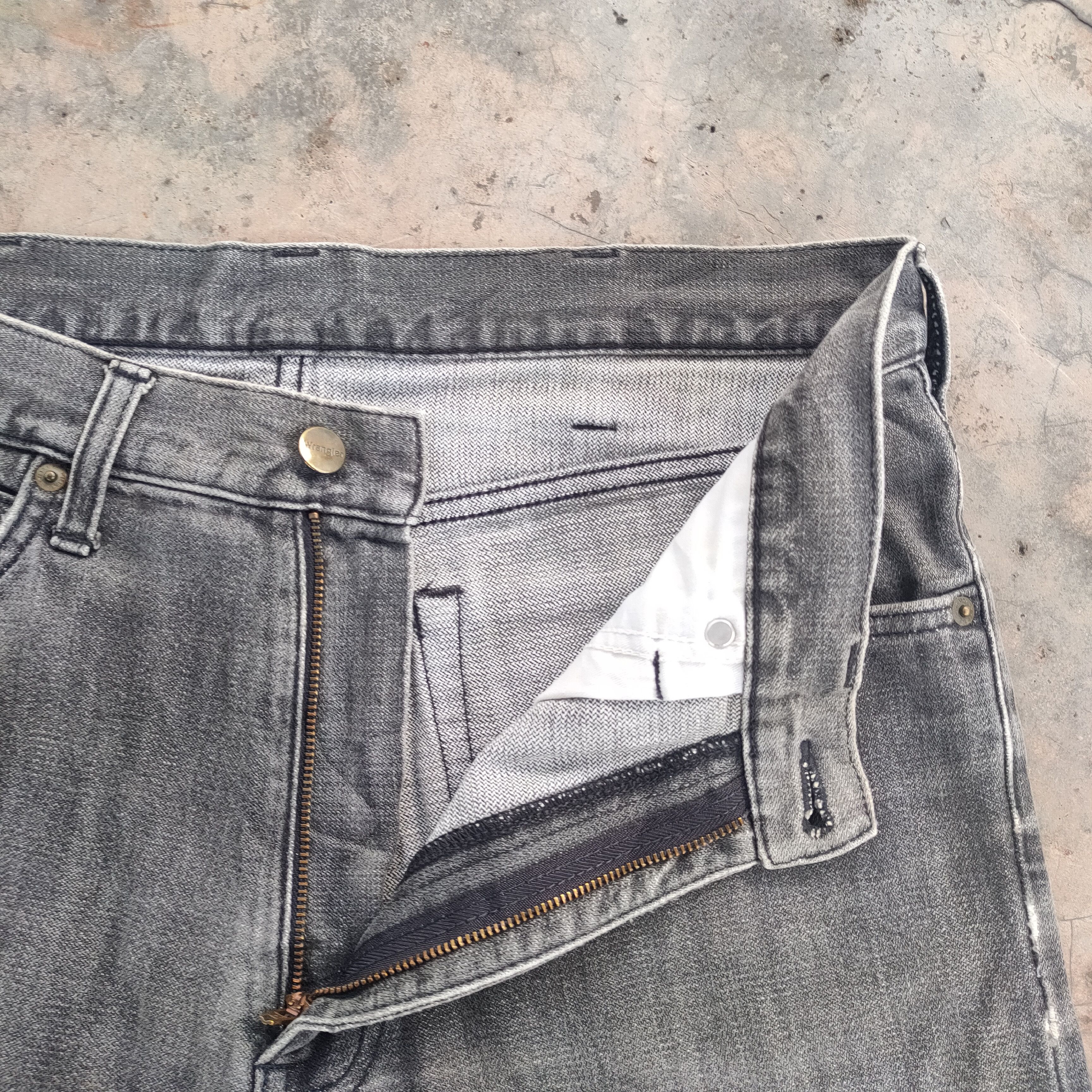 Jean × Vintage × Wrangler VINTAGE WRANGLER FADED BLACK DISTRESSED JEANS DENIM PANTS Size US 33 - 7 Thumbnail