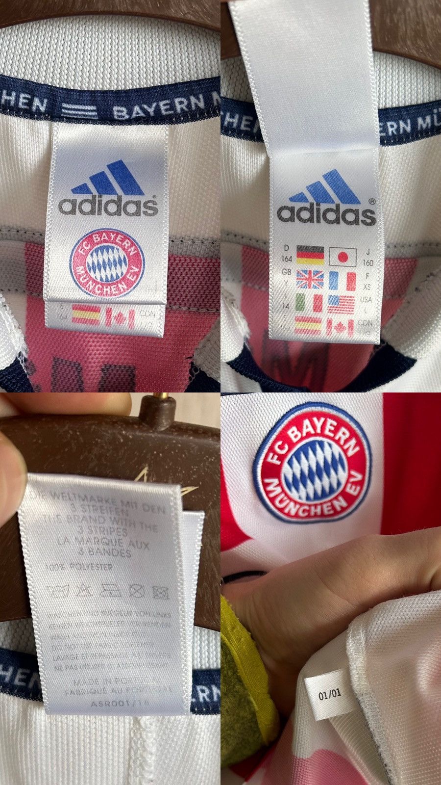 Adidas × Vintage Adidas Bayern Munich Pizarro 2001/02 Home Jersey Size US XS / EU 42 / 0 - 6 Thumbnail