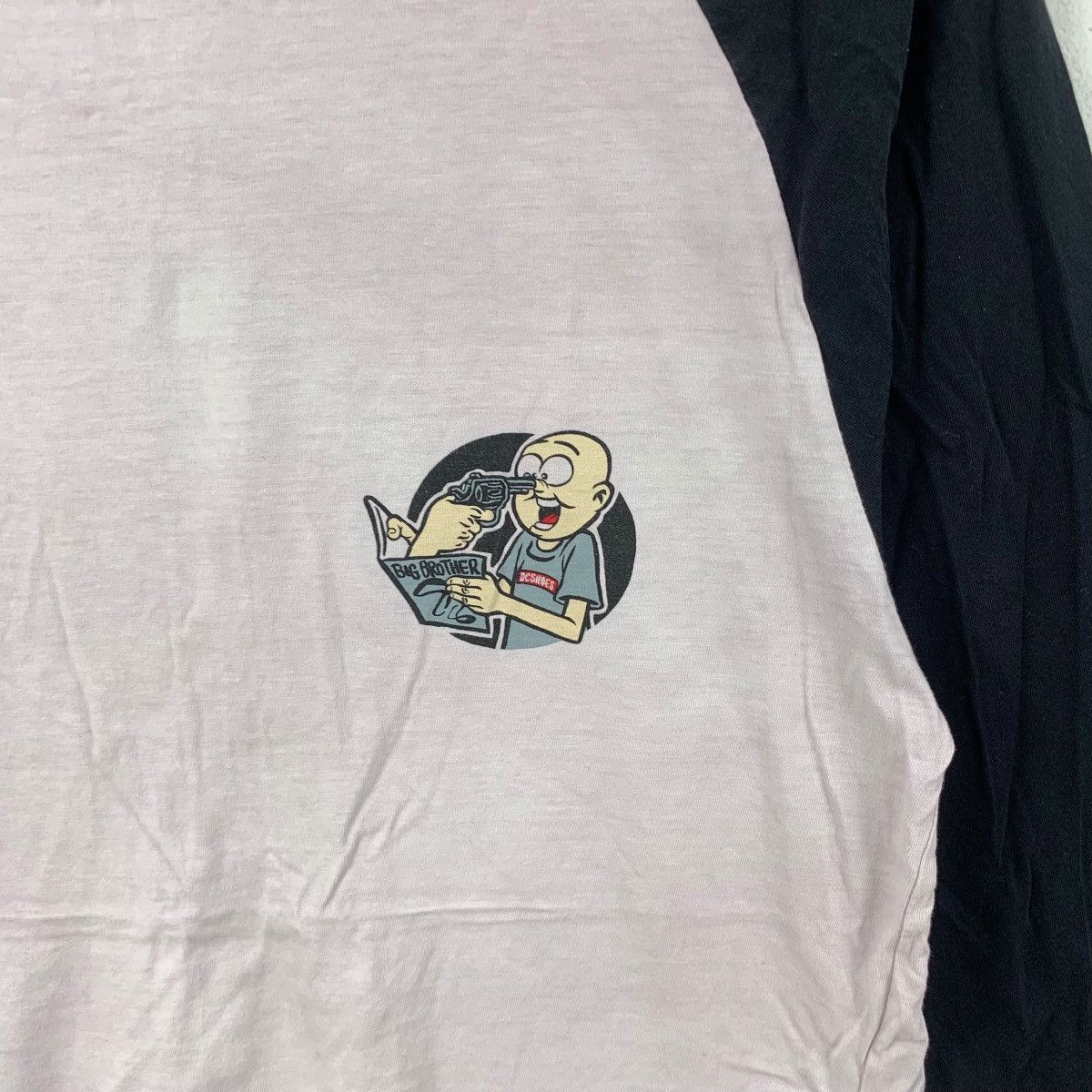 Vintage DC SHOES SKATEBOARD Big Brother Comics Raglan Tee Shirt Top Size US M / EU 48-50 / 2 - 7 Thumbnail