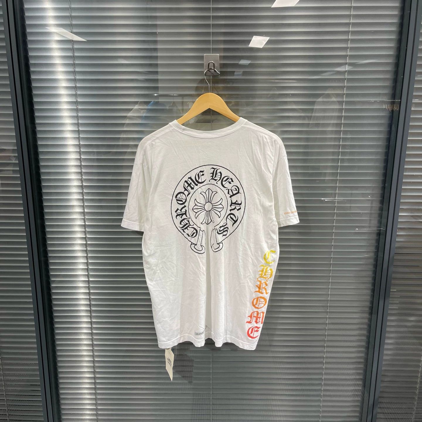 Chrome Hearts CH Rainbow Sanskrit Back Horseshoe SS Tee XL 99new Size US XL / EU 56 / 4 - 1 Thumbnail