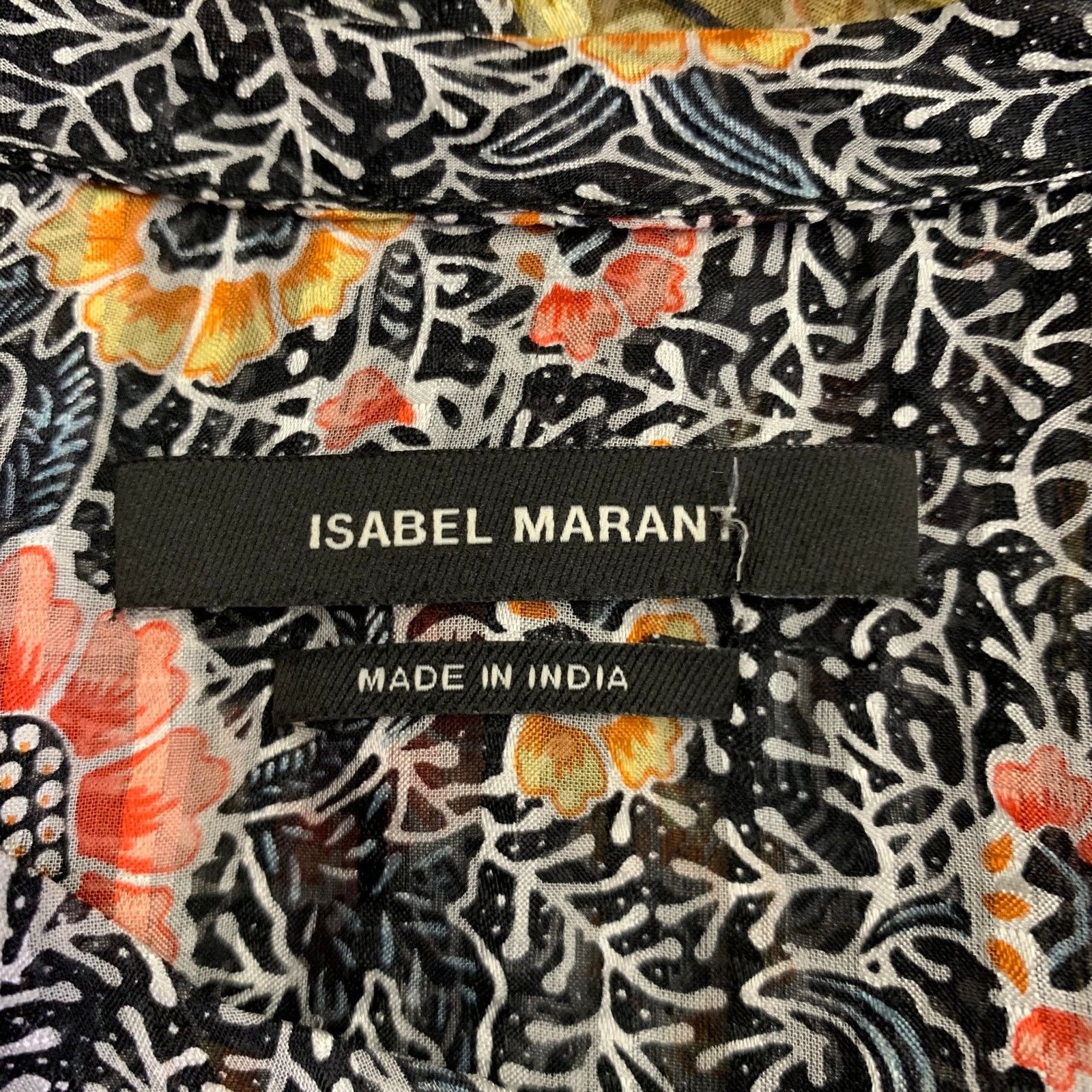Isabel Marant ISABEL MARANT Multi Color Silk Floral Sleeveless Casual Top Size XS / US 0-2 / IT 36-38 - 5 Thumbnail