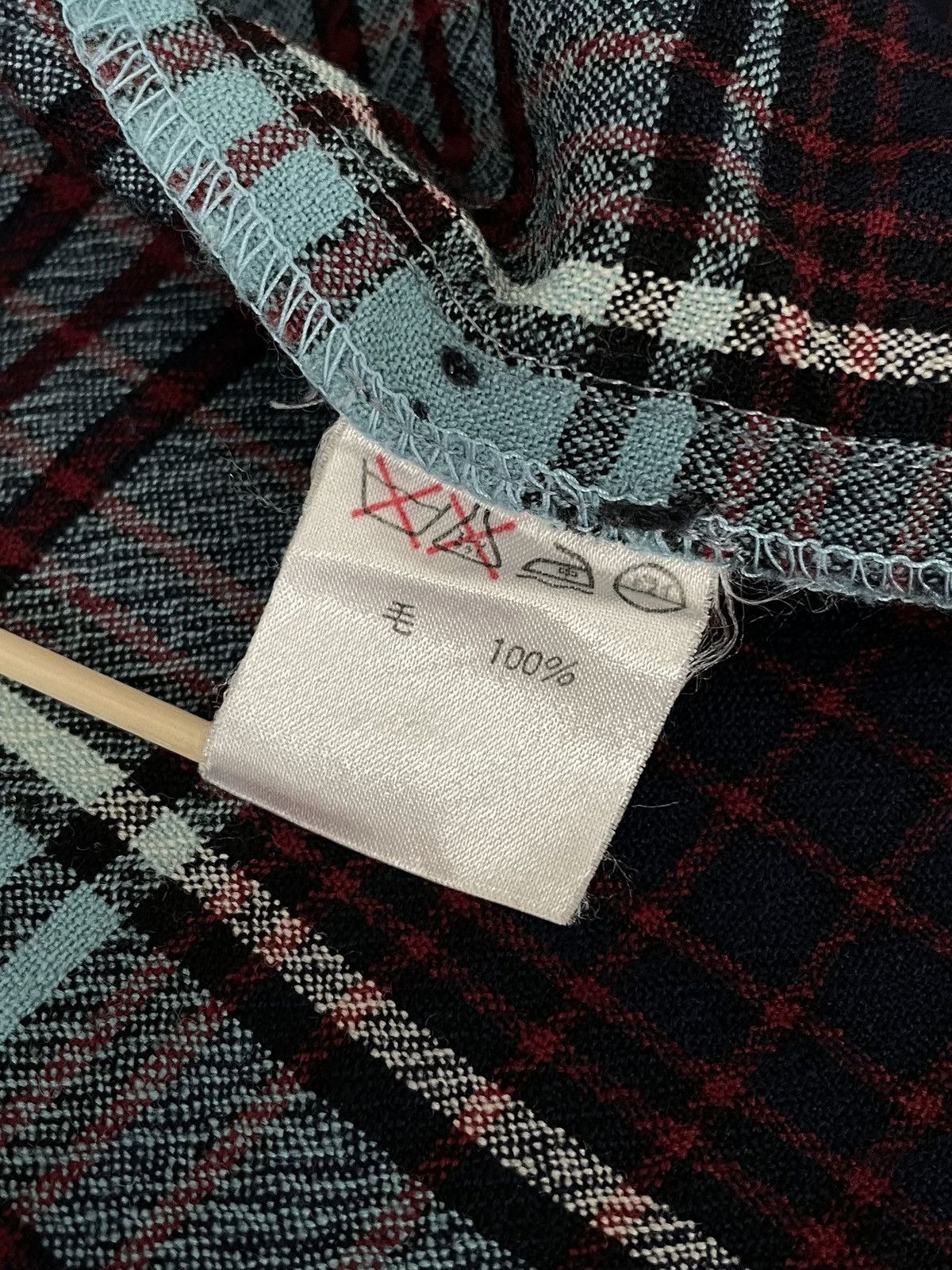 Issey Miyake IS Issey Miyake Sport Archival Clothing Wool Blouse Plaid Size S / US 4 / IT 40 - 13 Thumbnail