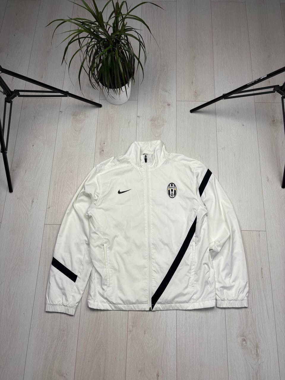 Vintage Nike Juventus Blokecore Nylon Track Jacket Y2K Drill