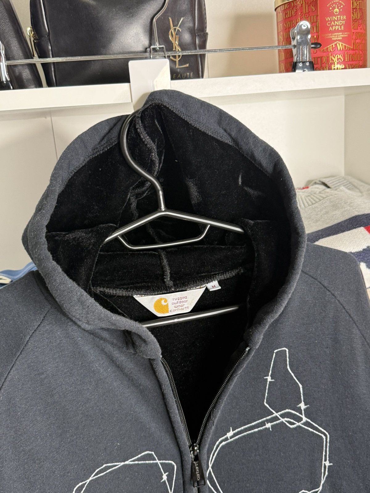 Carhartt Wip Rare Vtg Carhartt WIP Akroz Fantomass Special Car-lux hoodie Size US M / EU 48-50 / 2 - 2 Thumbnail