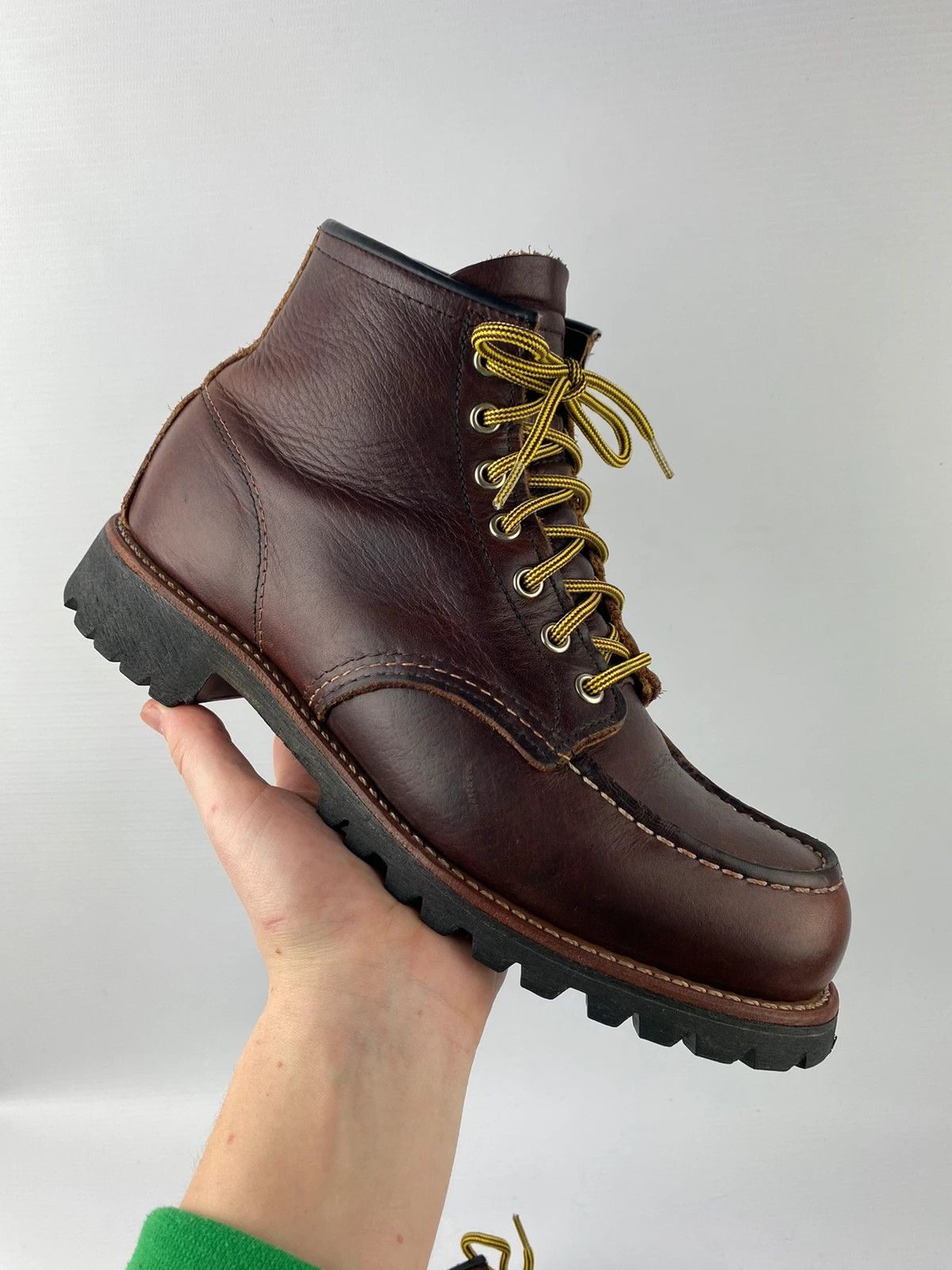 Leather × Red Wing Red Wing Roughneck Moc Toe Work Boots 8146 made in usa Size US 8.5 / EU 41-42 - 1 Thumbnail