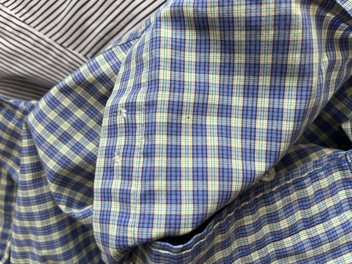 Yves Saint Laurent Vintage Yves Saint Laurent Checkered 90s White Shirt Rare Size US M / EU 48-50 / 2 - 8 Thumbnail