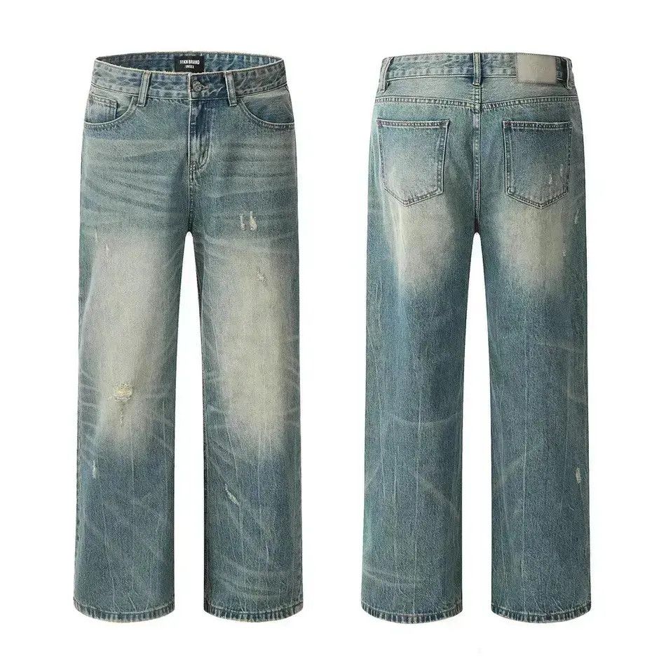 Japanese Brand Baggy ripped casual jeans pants y2k vintage Size US 32 / EU 48 - 5 Thumbnail
