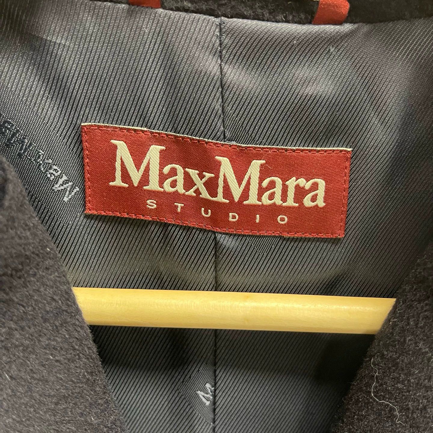 Max Mara Max Mara Navy Camel Hair Short DB Lapel Coat 34 Size XS / US 0-2 / IT 36-38 - 3 Thumbnail