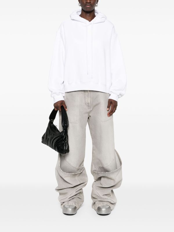 Alexander Wang Alexander Wang Womens Cropped Hoodie Size XS / US 0-2 / IT 36-38 - 2 Thumbnail