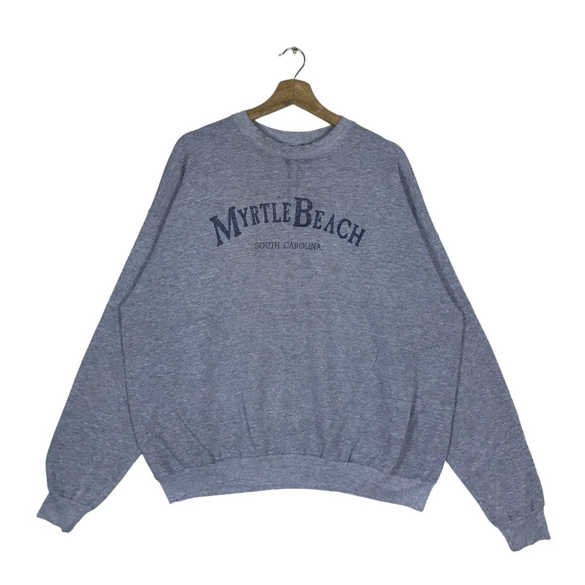 Vintage Vintage Myrtle Beach Spell Out Pullover Jumper Sweatshirt Size US L / EU 52-54 / 3 - 1 Thumbnail