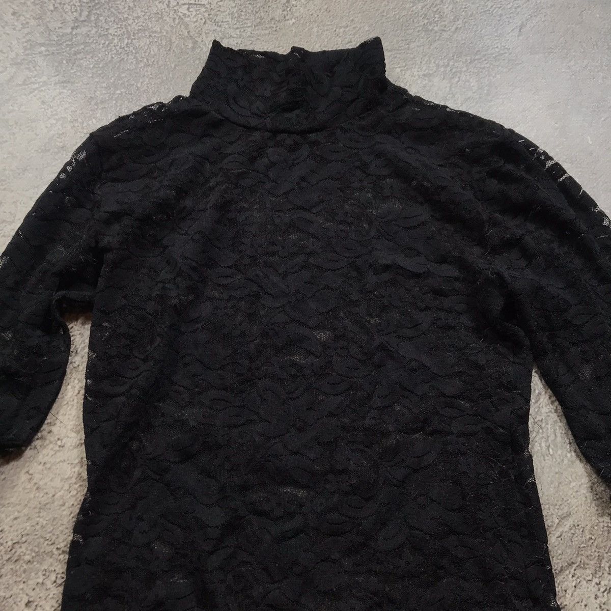 Vintage Vintage Y2K Mesh Longsleeve Abstract Textured Grunge Faded S Size S / US 4 / IT 40 - 3 Thumbnail