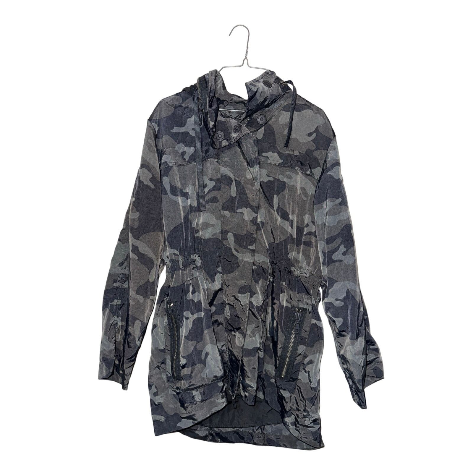 Agora Anorak Crinkle Nylon Rain Jacket - Size Large - Excellent! Size L / US 10 / IT 46 - 2 Thumbnail