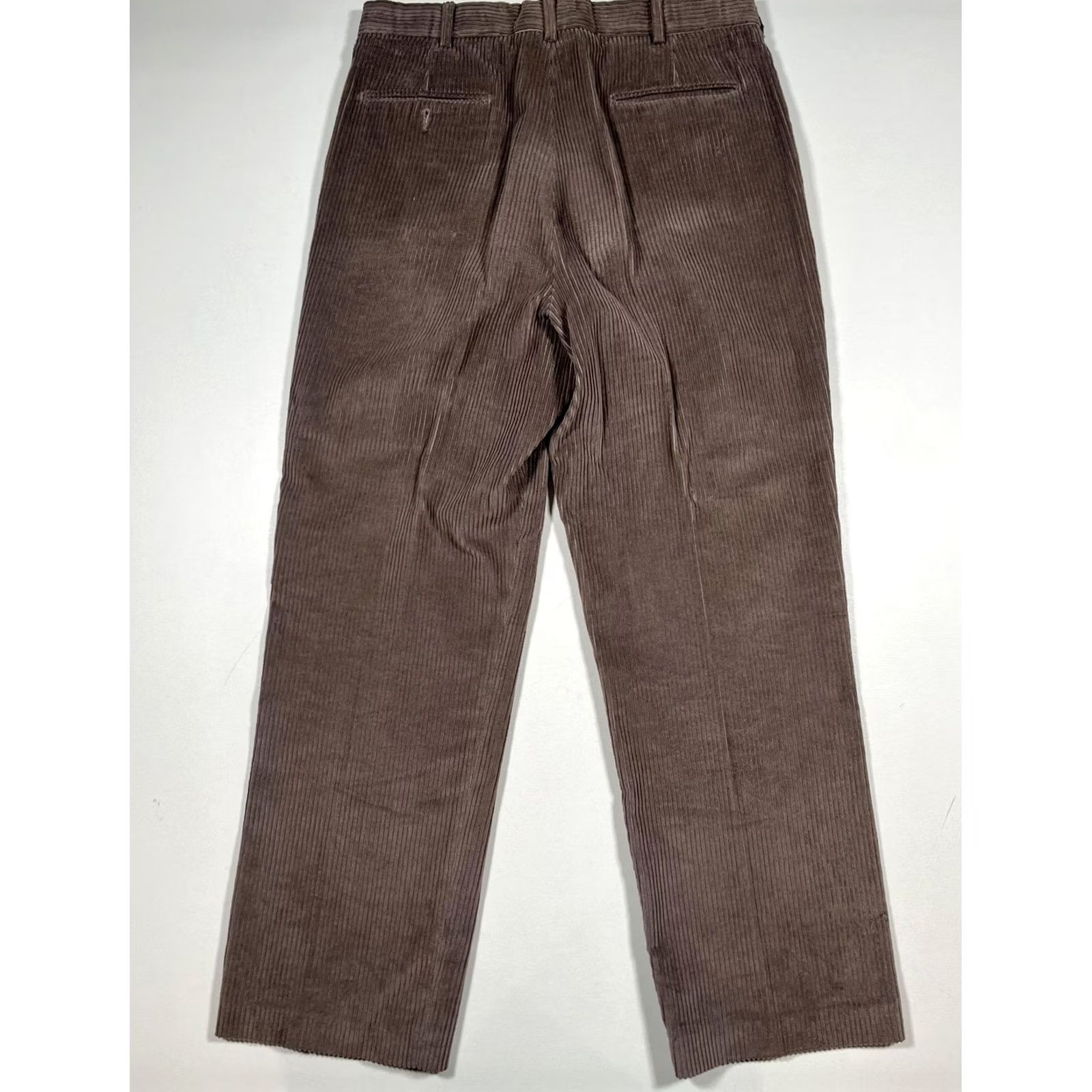 Lands' End VINTAGE Lands End Pants Mens 34 Brown Corduroy Pleated Dress Classic USA Size US 34 / EU 50 - 2 Thumbnail