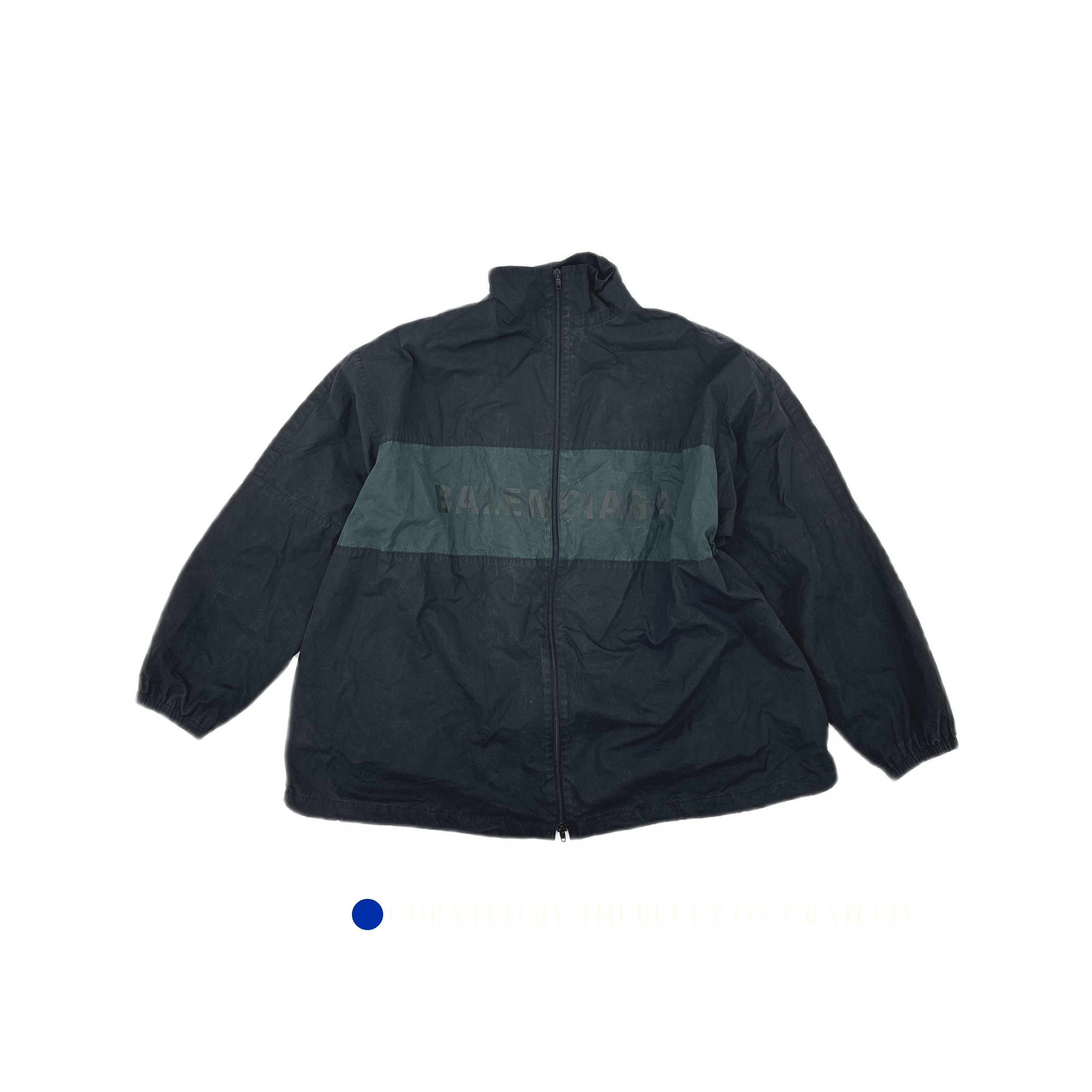 Balenciaga Logo Zip Jacket in Black, Size XXS Size US XXS / EU 40 - 1 Thumbnail