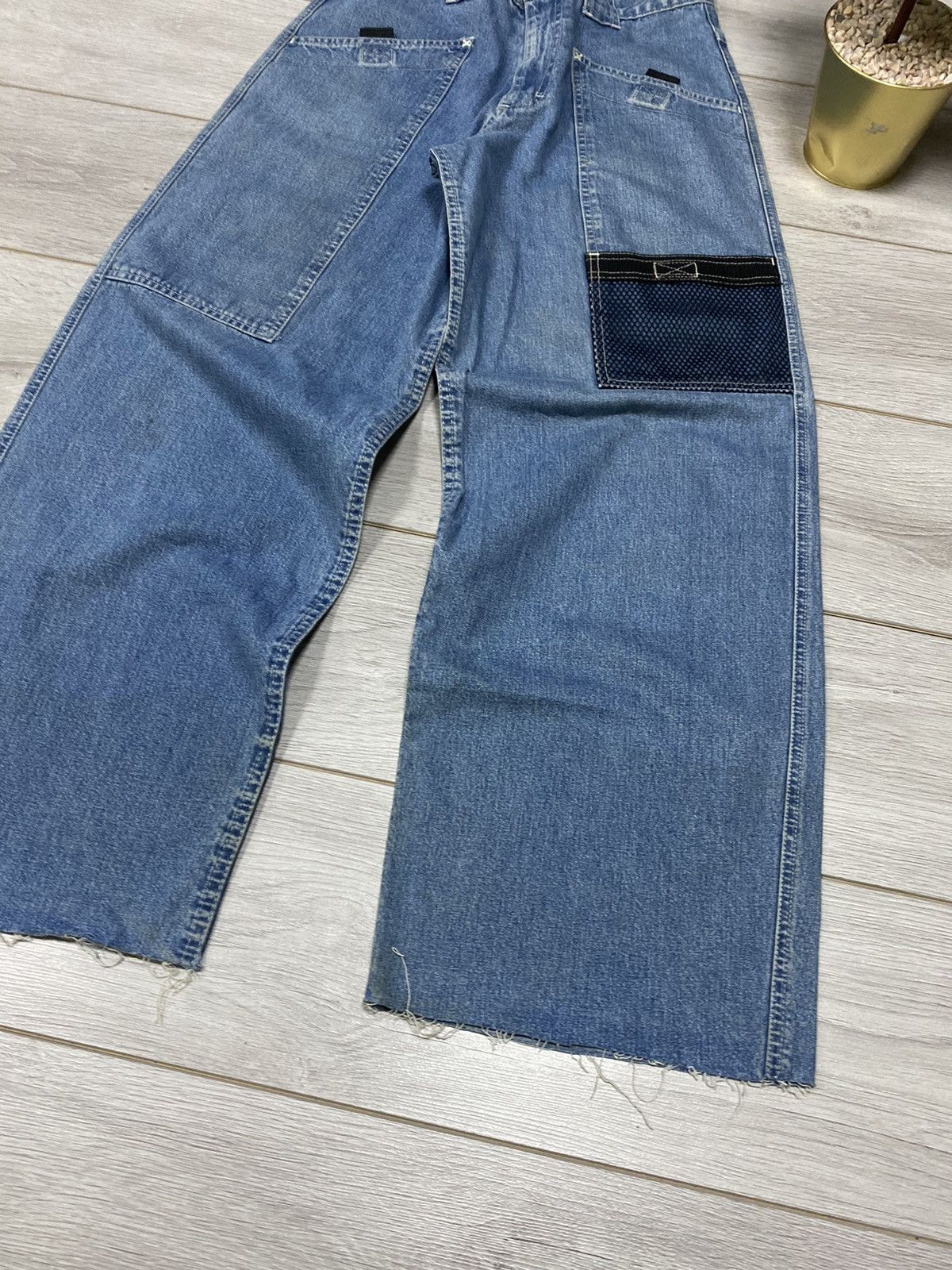 Lee Rare💥Crazy Vintage Lee Pipes multi mesh Pocket Baggy Jeans Size US 30 / EU 46 - 5 Thumbnail