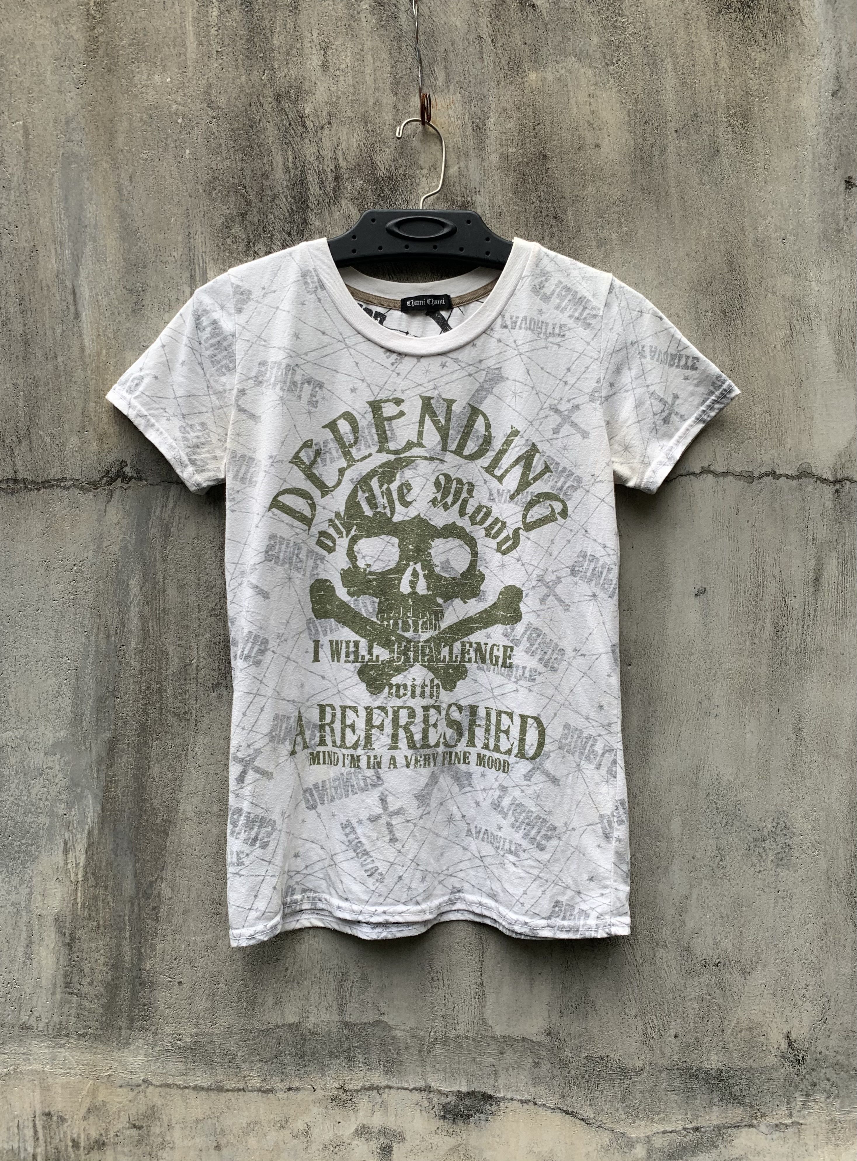 Japanese Brand y2k Chami Chami Japan Skull Top Tee Size M / US 6-8 / IT 42-44 - 1 Thumbnail