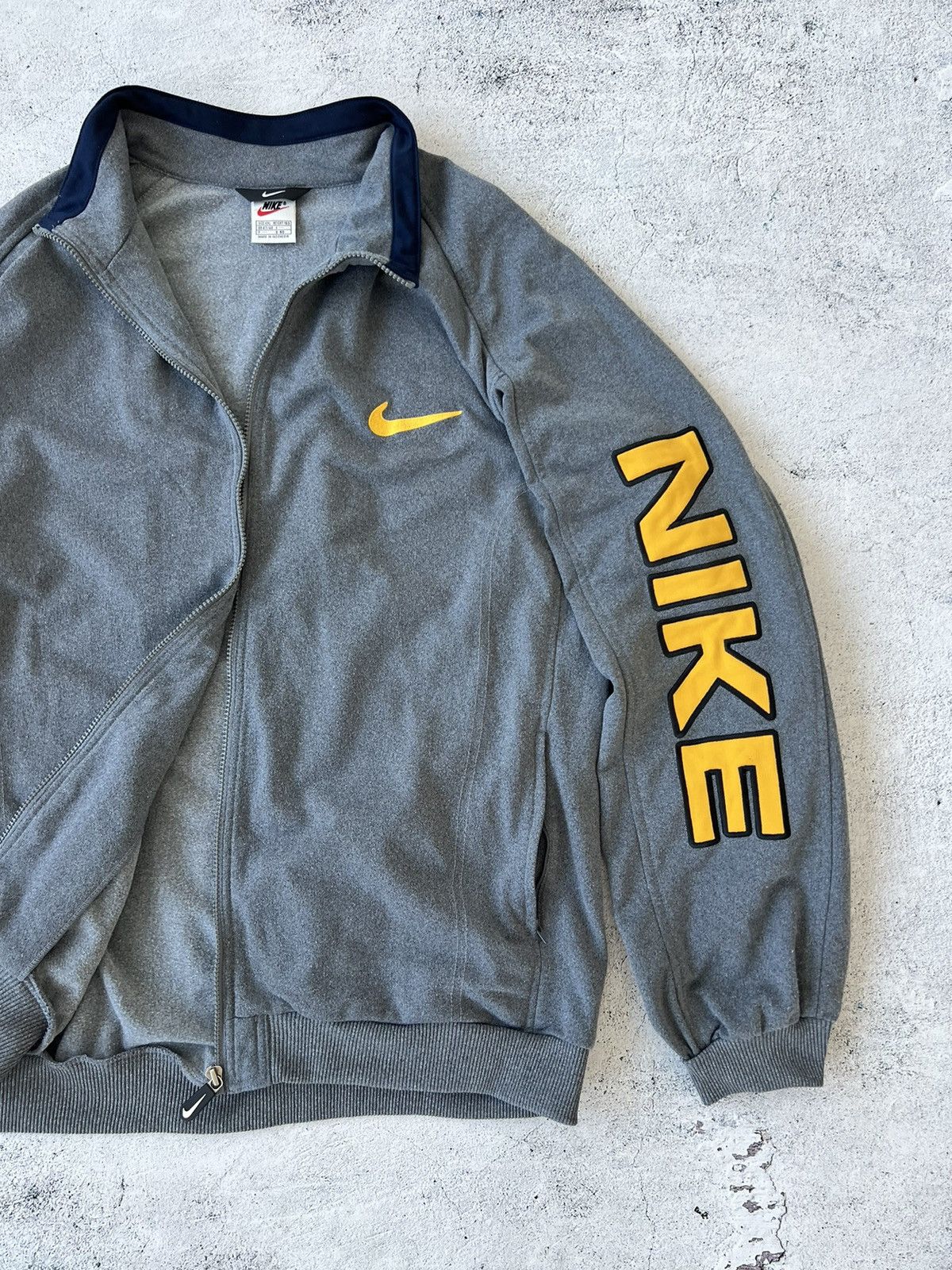 Nike × Vintage 🩸RARE🩸Nike Vintage Zip Sweatshirt Big Logo 90s Size US XXL / EU 58 / 5 - 4 Thumbnail