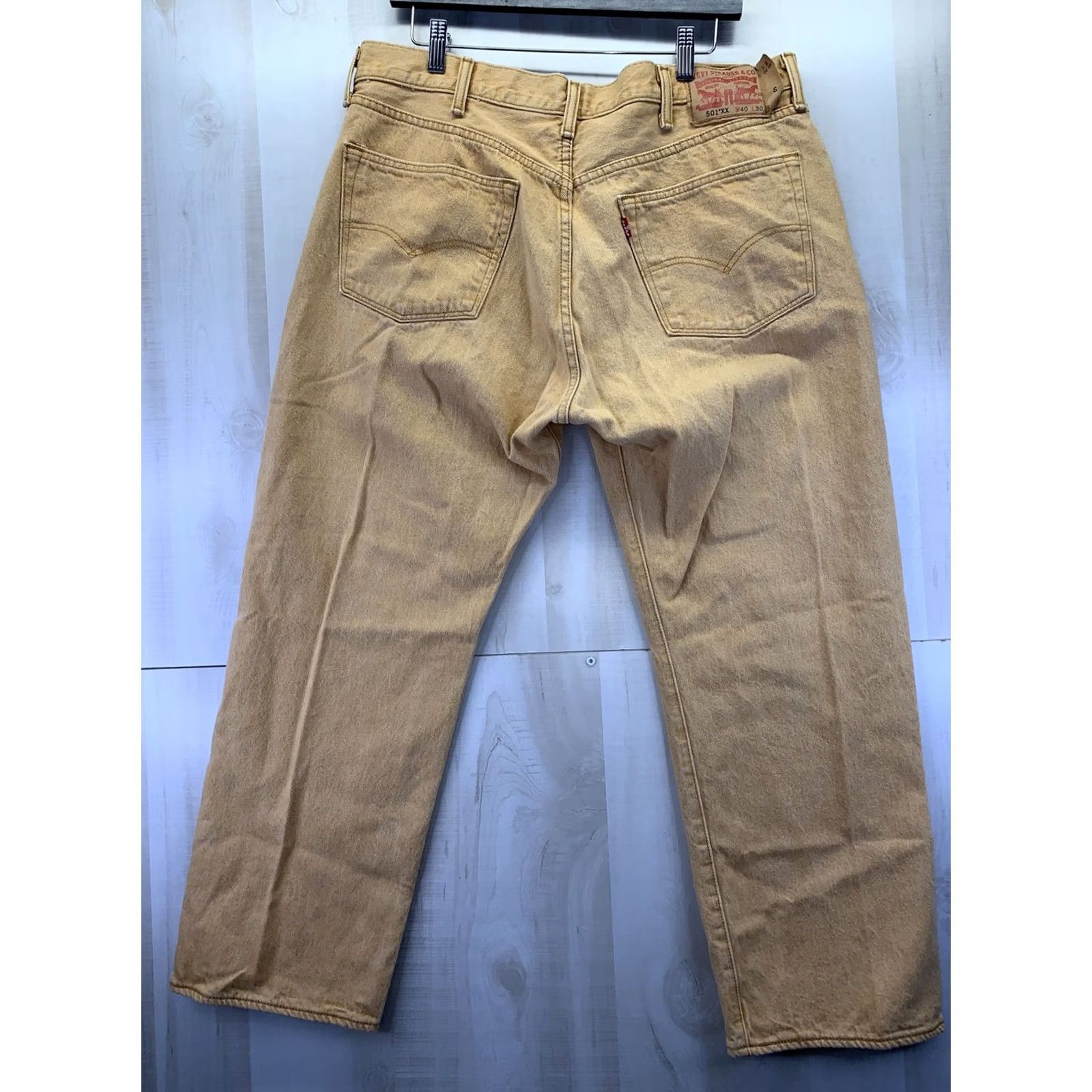 Levi's Levi’s Jeans 501XX Men’s 40x30 Gold Tone Denim Button Fly Straight 4978 Size US 40 / EU 56 - 7 Thumbnail