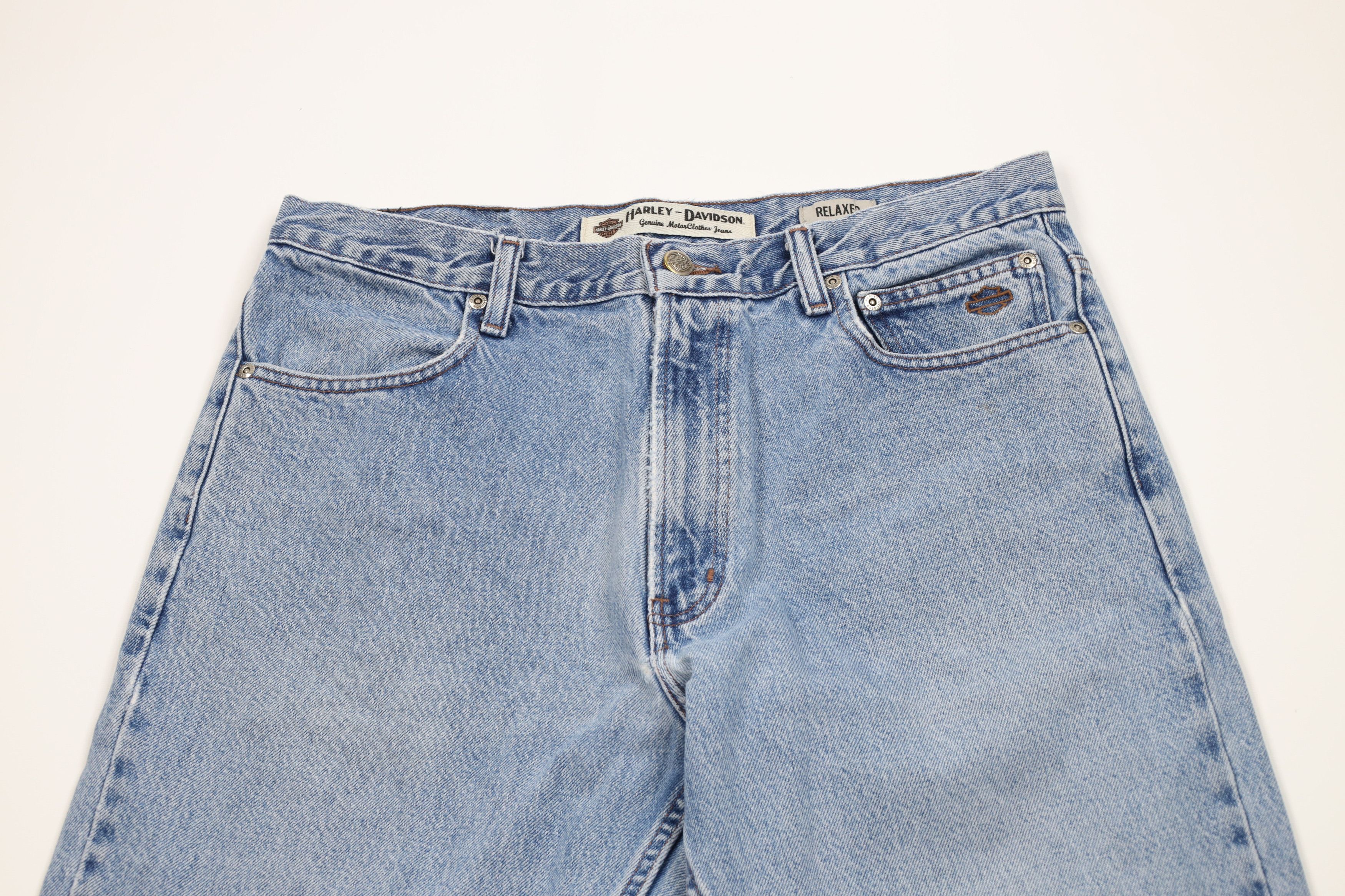 Harley Davidson Vintage Harley Davidson Motorcycles Relaxed Fit Denim Jeans Size US 34 / EU 50 - 2 Thumbnail