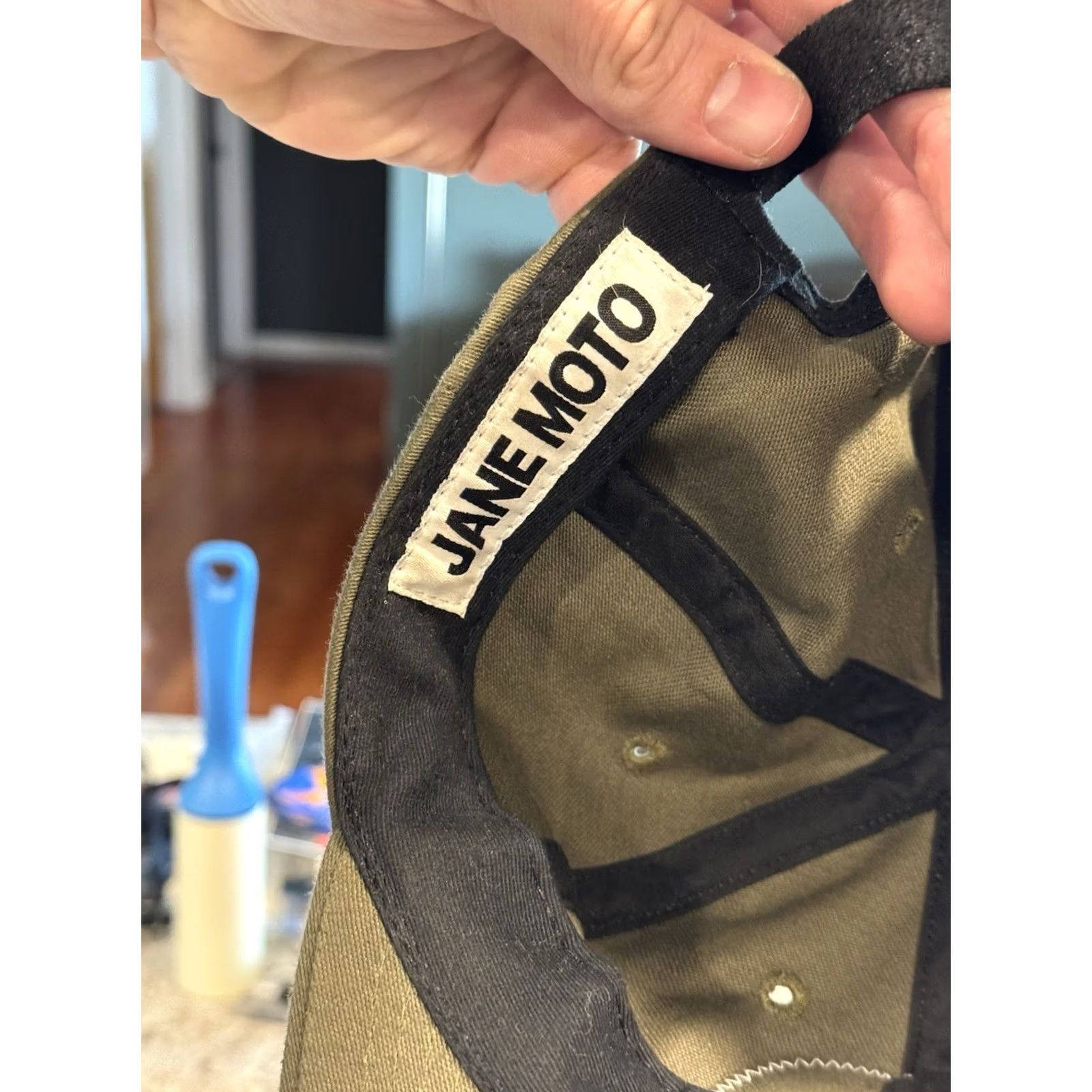 Vintage VINTAGE Jane Motorcycles Bomber Squadron Patch Green Strapback Hat USAAF Size ONE SIZE - 6 Thumbnail