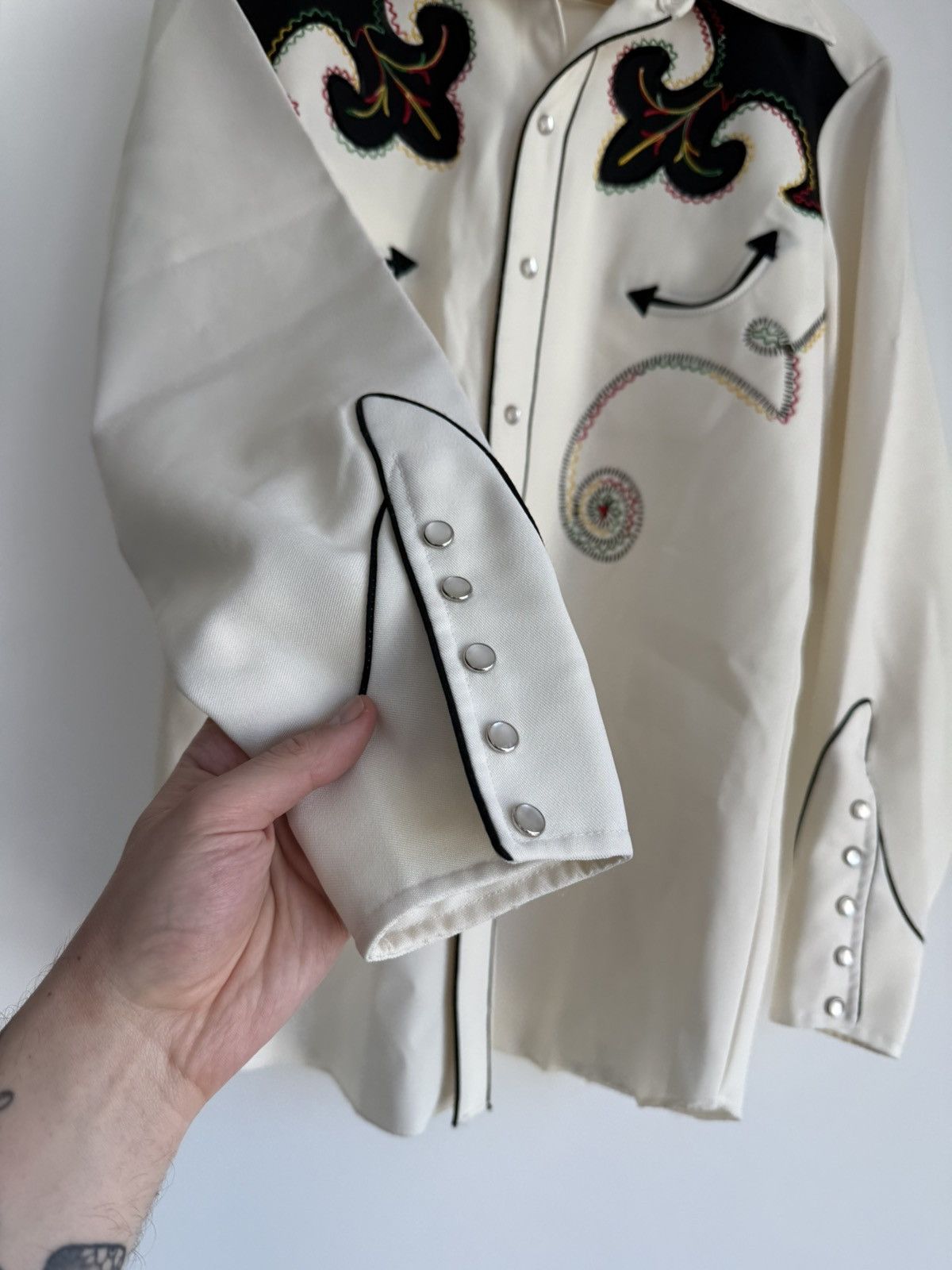 Other Archive 50-70s H Bar C California Ranchwear Western Shirt Size US L / EU 52-54 / 3 - 11 Thumbnail