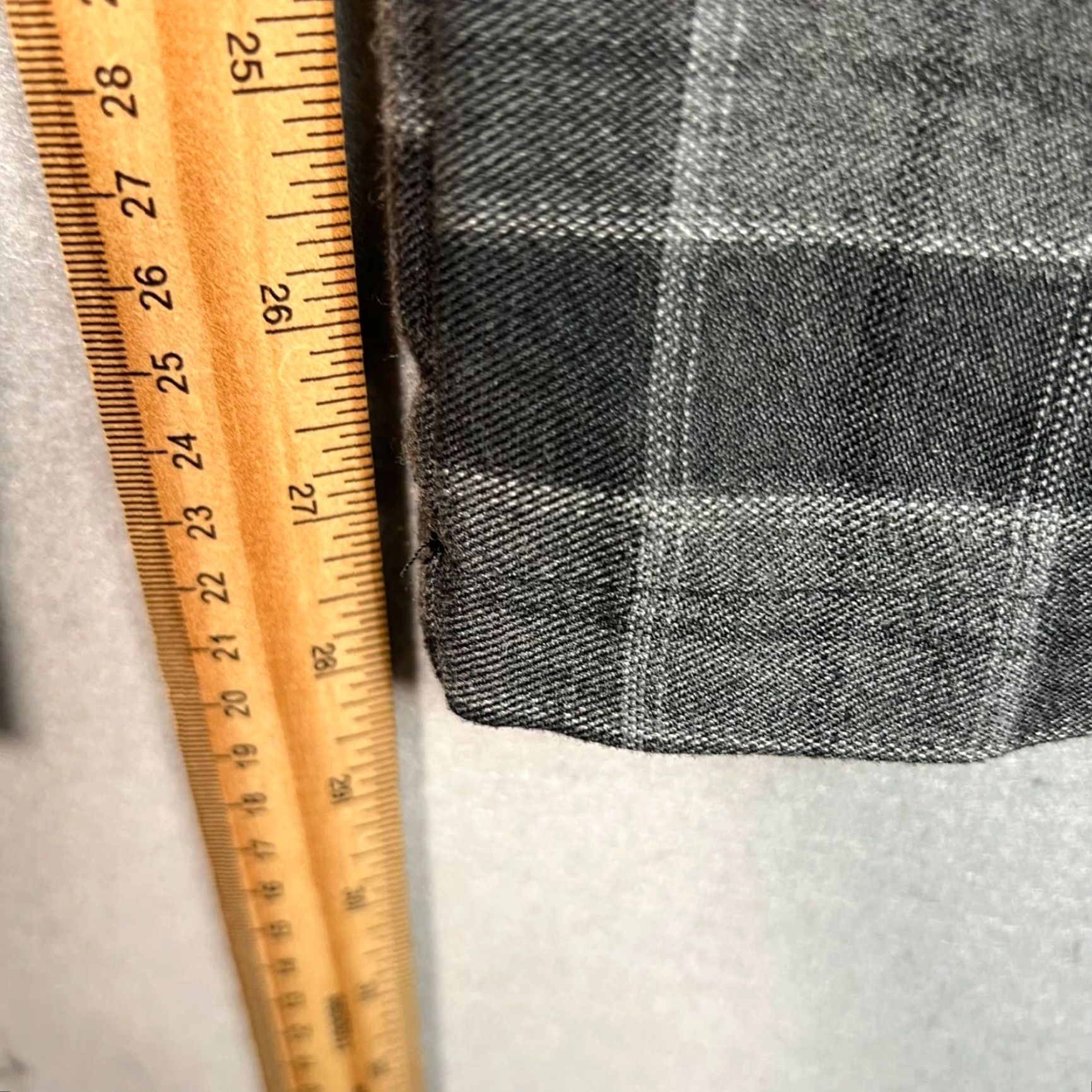Cider Cider Pants Wide-Leg Plaid Gray Size Medium Adult Womens High-Waisted Pleated Inseam 28 in Zip Front Pockets Dress Pants Spring Summer Fall Womens Size 32" / US 10 / IT 46 - 7 Thumbnail