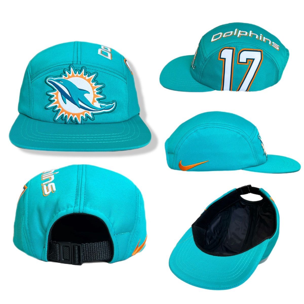 Other Hypeadelic Upcycled Miami Dolphins Hat Size ONE SIZE - 2 Thumbnail