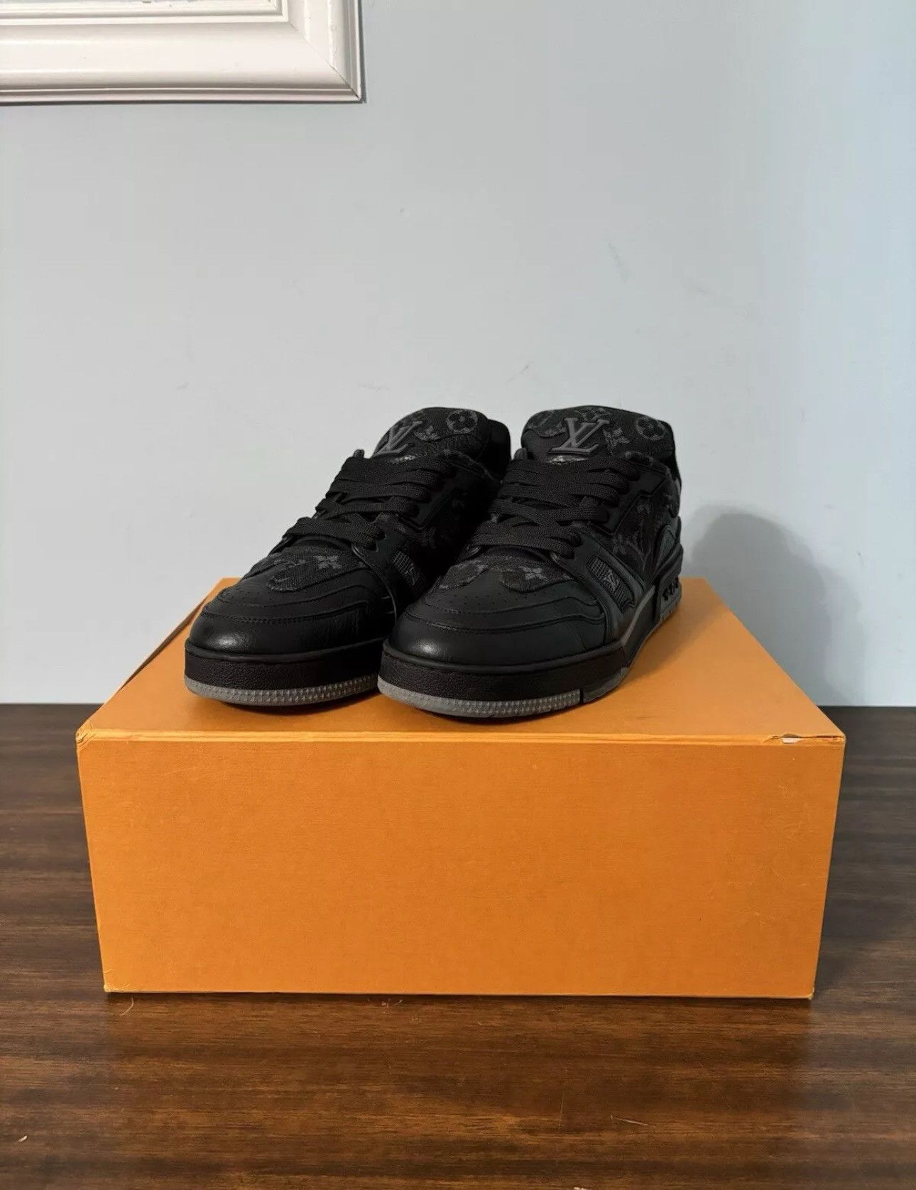 Louis Vuitton LV Trainer Nigo Black Denim