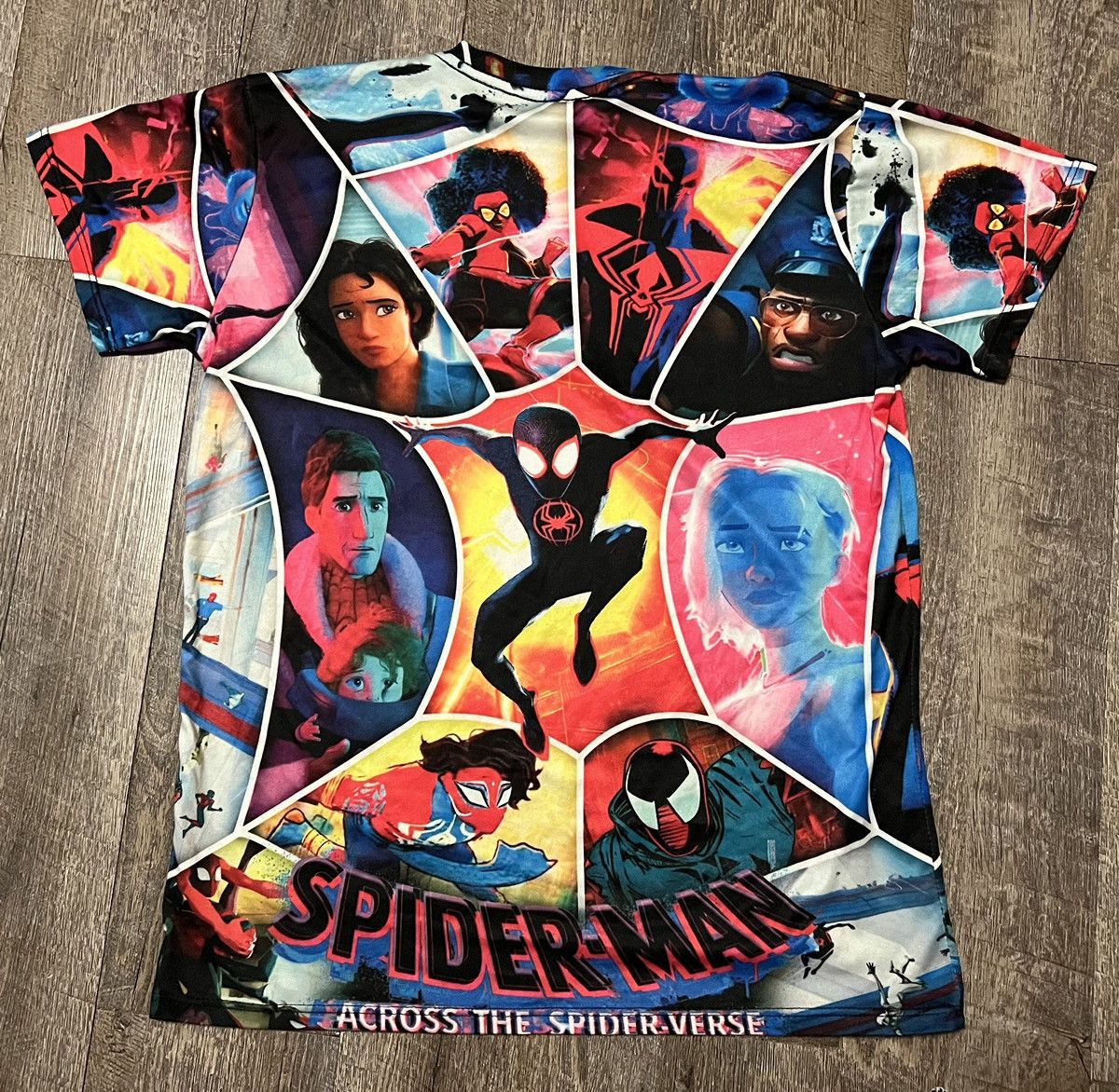 Marvel Comics Marvel Comics Spiderman Across the Spider-Verse AOP Shirt Size US M / EU 48-50 / 2 - 4 Thumbnail