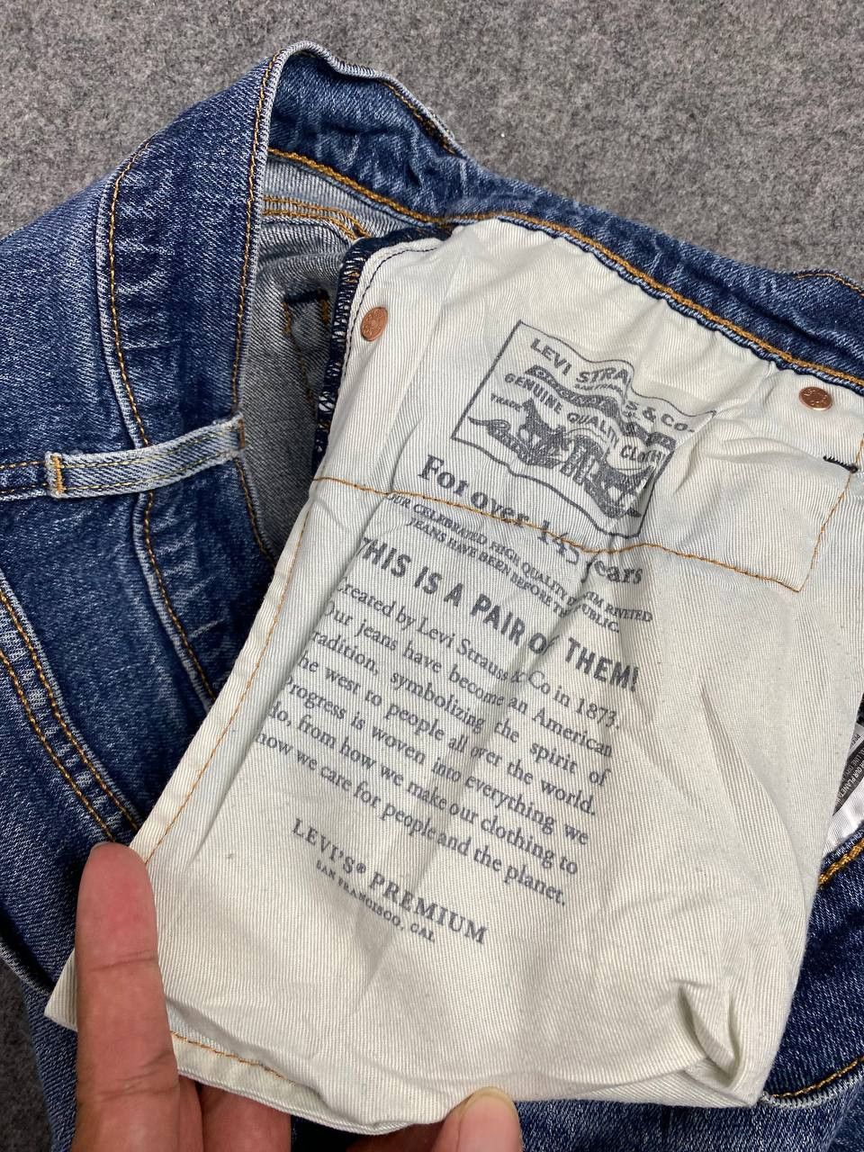 Levi's levis 511 premium big E distressed denim Size US 33 - 15 Thumbnail