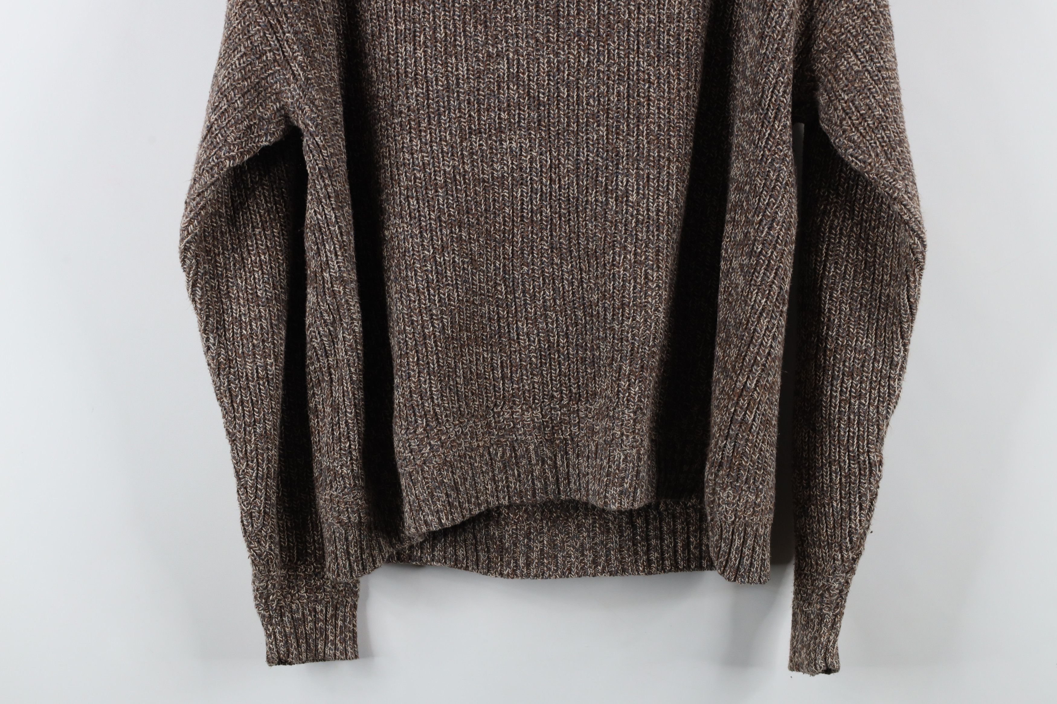 Vintage Vintage 90s Streetwear Ribbed Knit Henley Sweater Brown Size M / US 6-8 / IT 42-44 - 10 Thumbnail