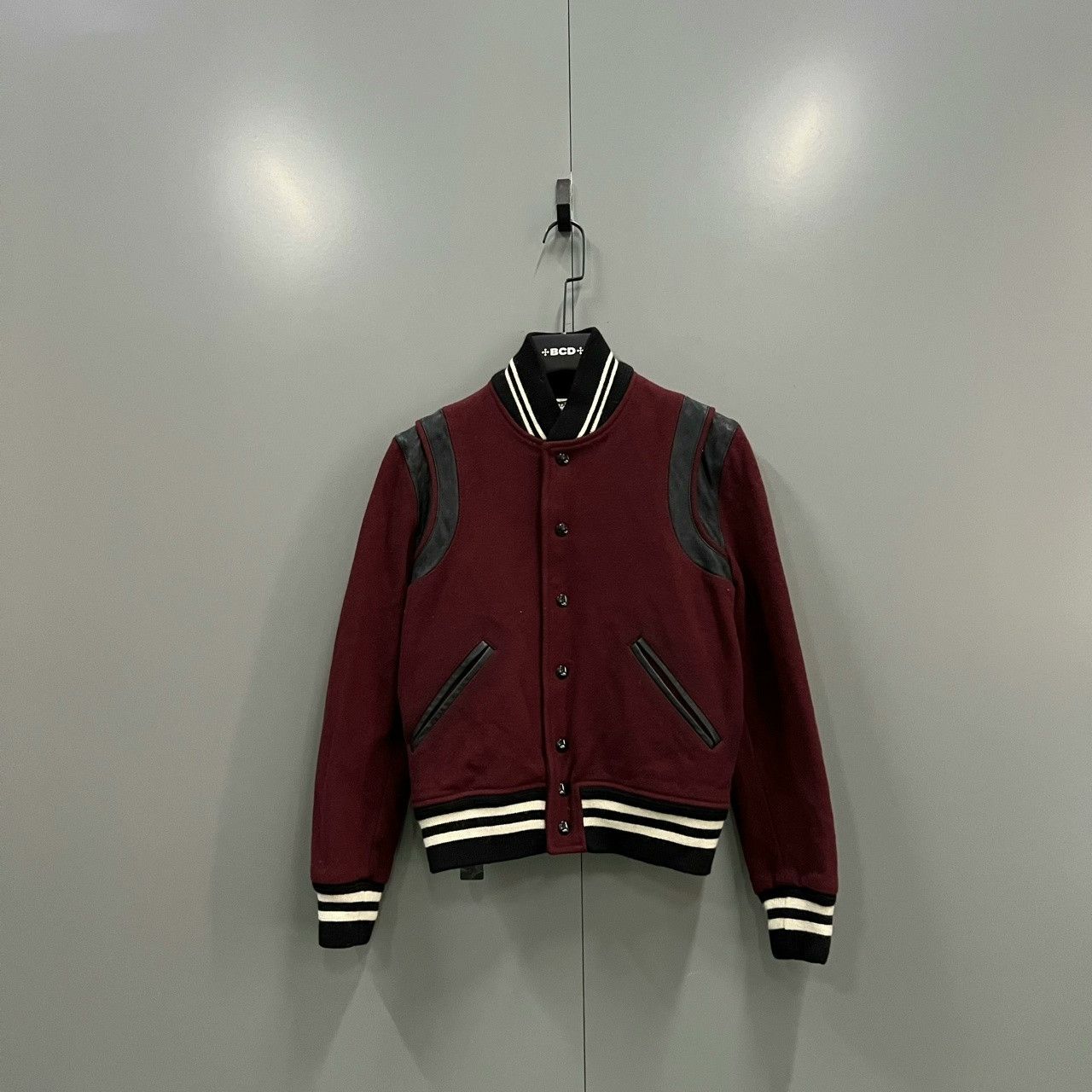 Saint Laurent Paris Saint Laurent Burdy Patchwork Baseball Jacket Size US XXS / EU 40 - 1 Thumbnail