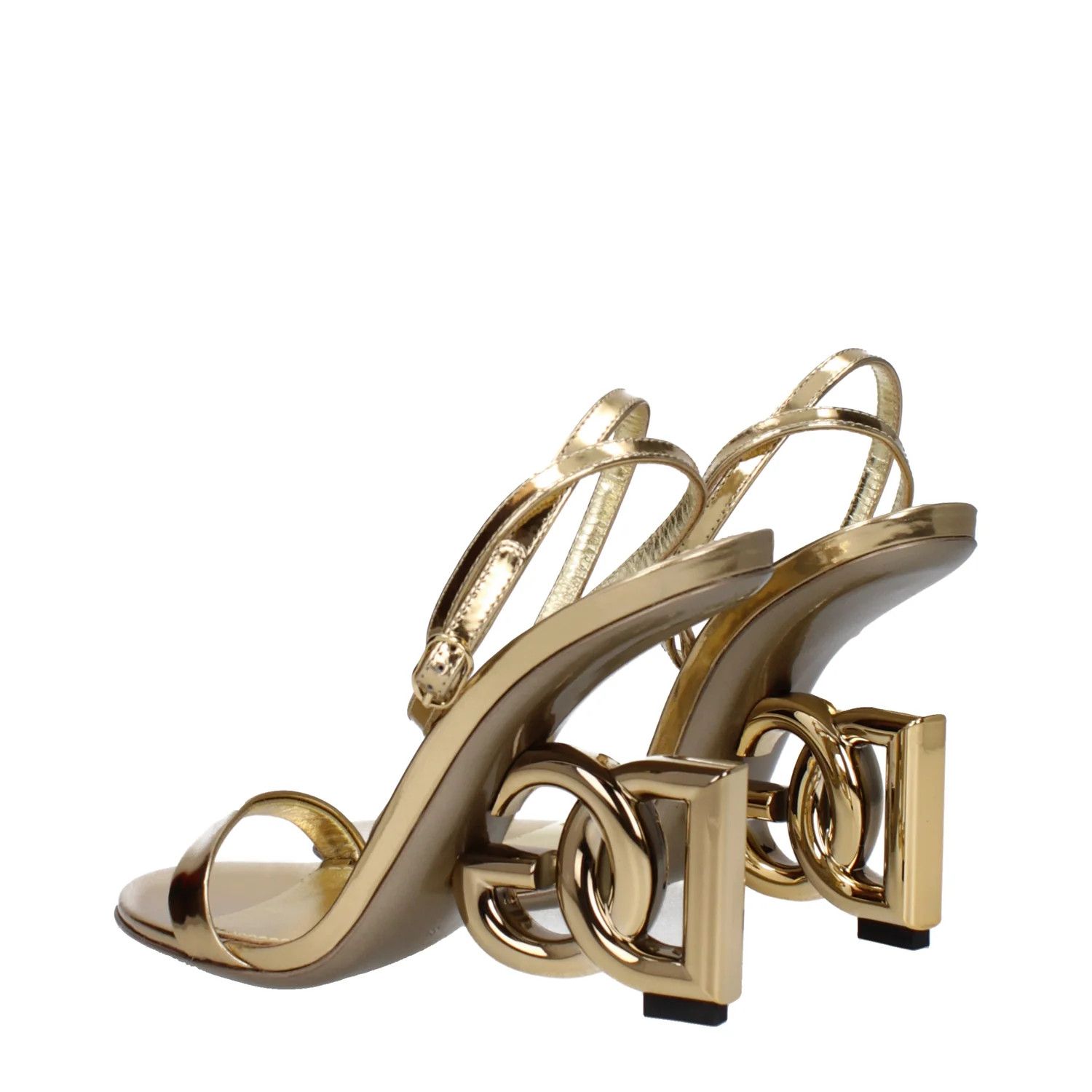 Dolce & Gabbana ob1o1e1124 Leather Sandals in Gold Size US 6.5 / IT 36.5 - 4 Thumbnail
